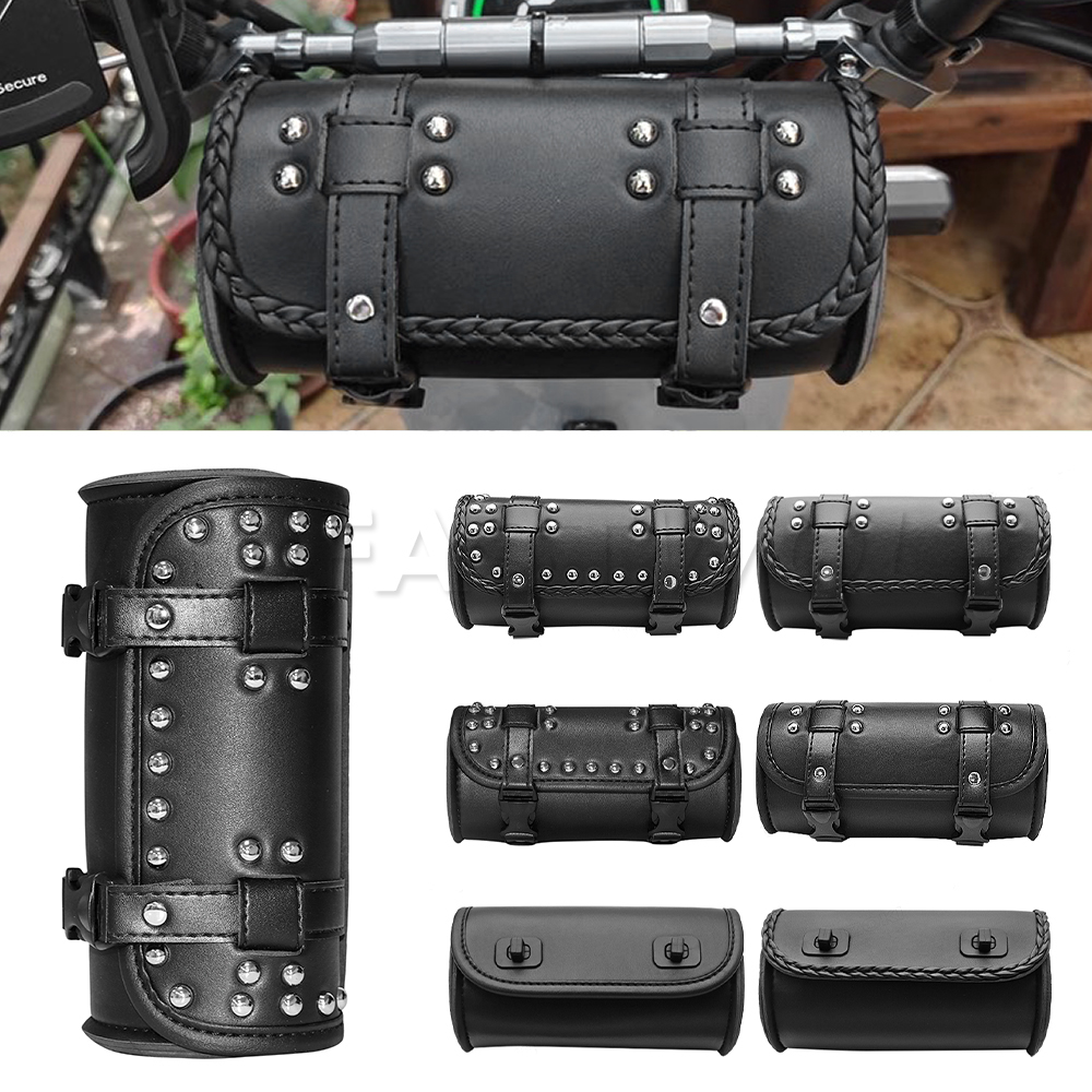 Leather Workshop - Motorcycle Fork PU Leather Travel Pouch