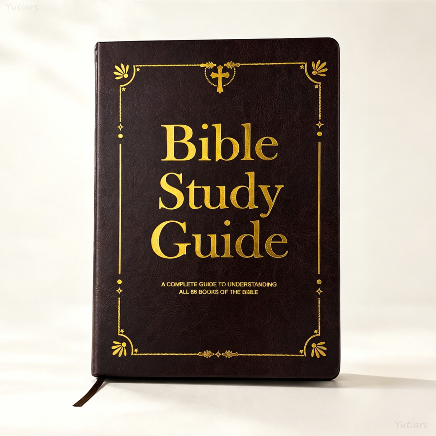 Leather Work Diary - PU Leather Bible Study Journal with