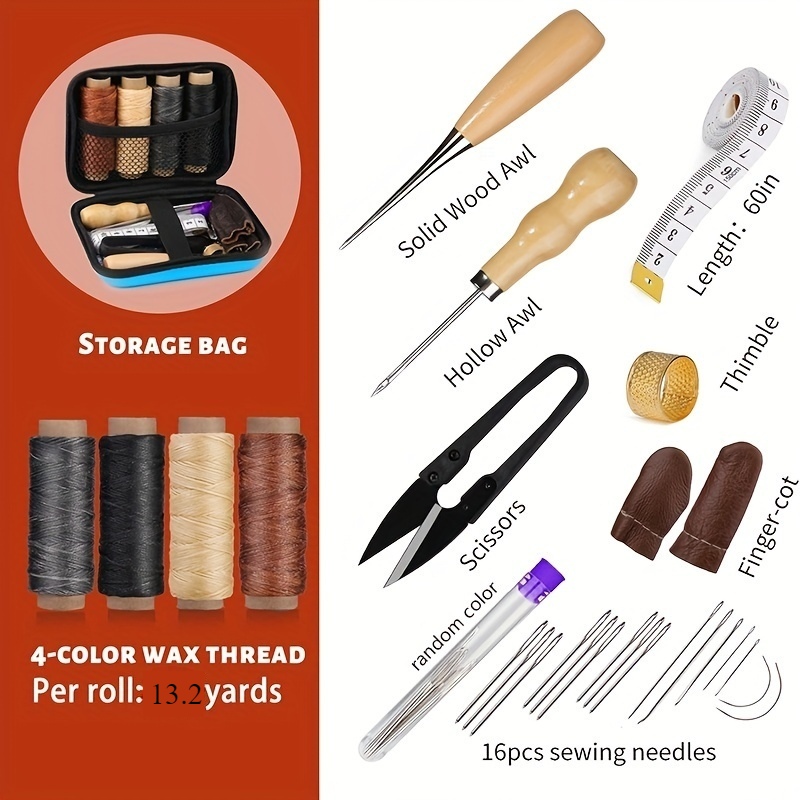 Upholstery Leather Work - [Leather Working Kit] Leather Sewing Kit