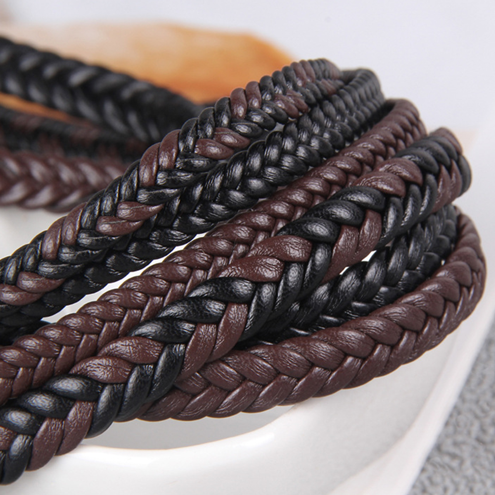 Leatherwork Beginner - 2meters PU Leather Cord 6mm/8mm Flat