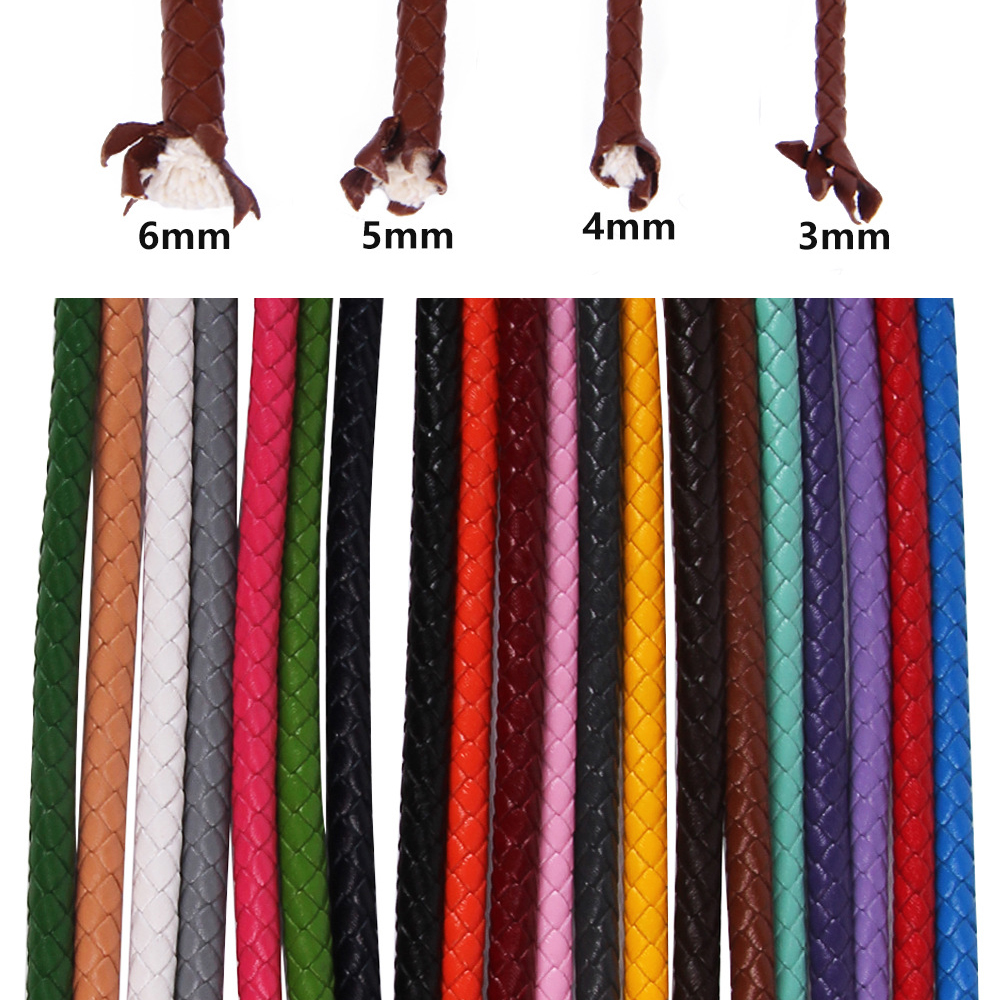 Leatherwork Beginner - 1meter 3mm 4mm 5mm 6mm Round