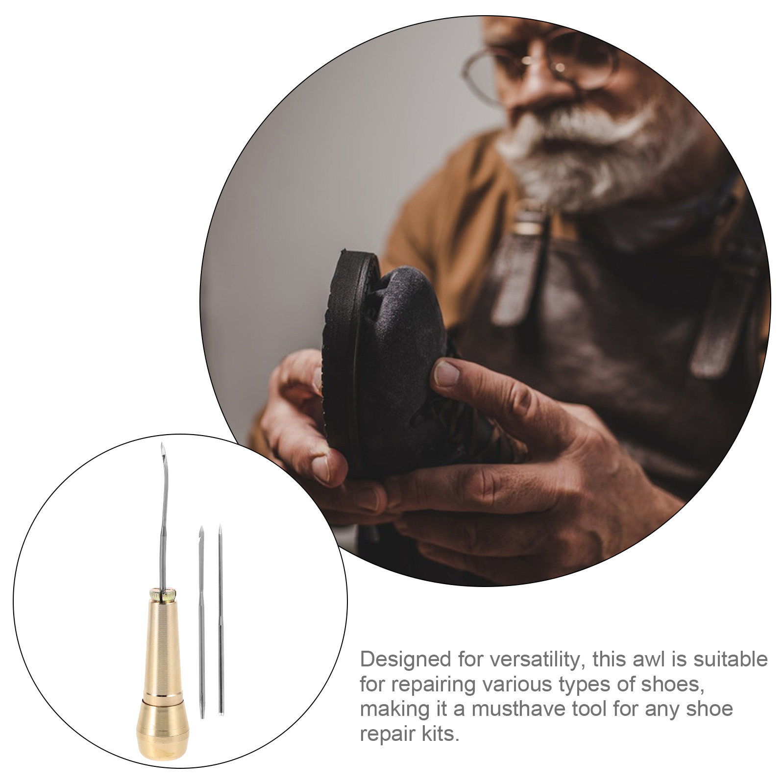 1Set Heavy Duty Shoe Repair Aw - Leatherwork Hand Sewing Needles recensie en prijs