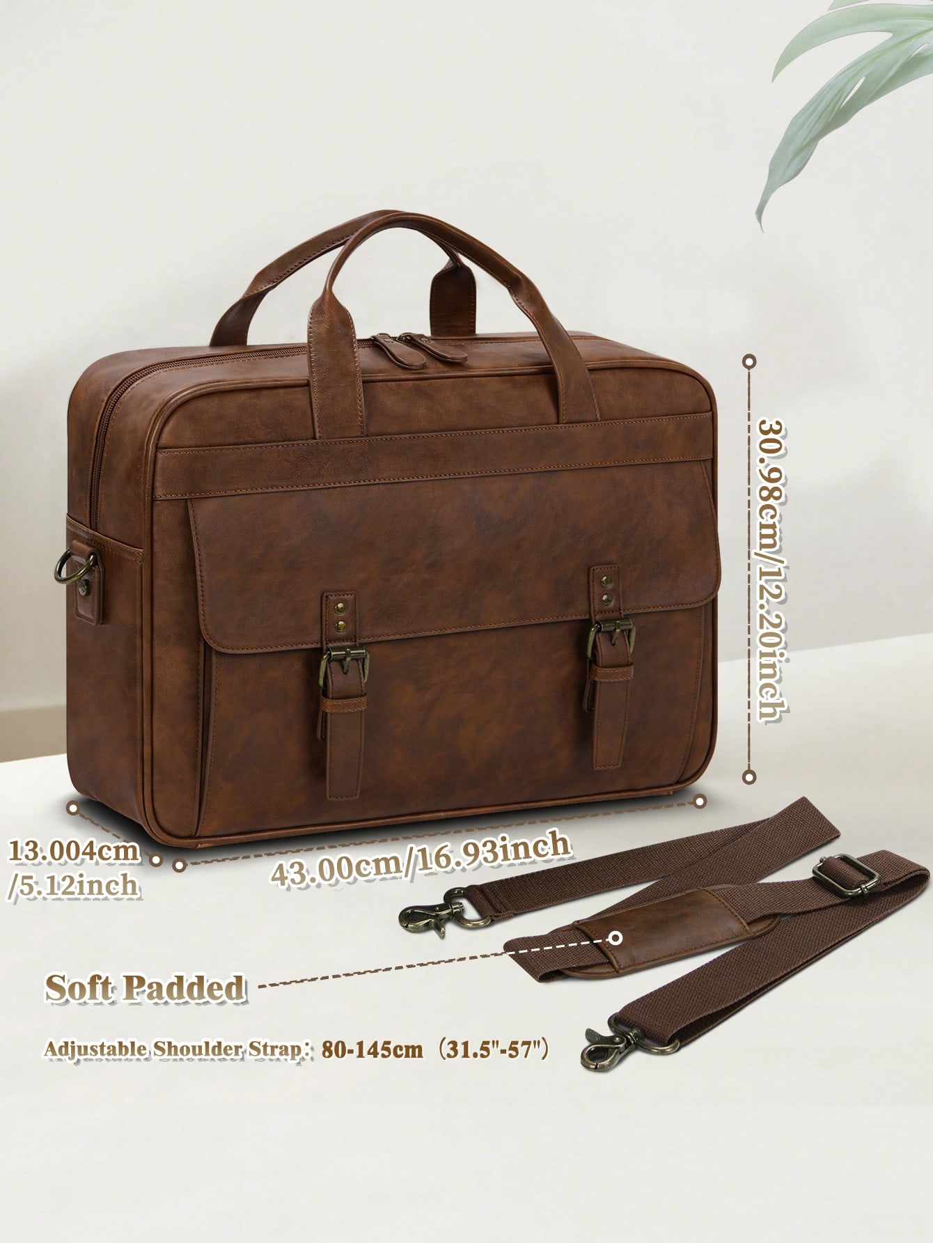 Vintage Leather Messenger Bag  - Leather Work Laptop Bag recensie en prijs