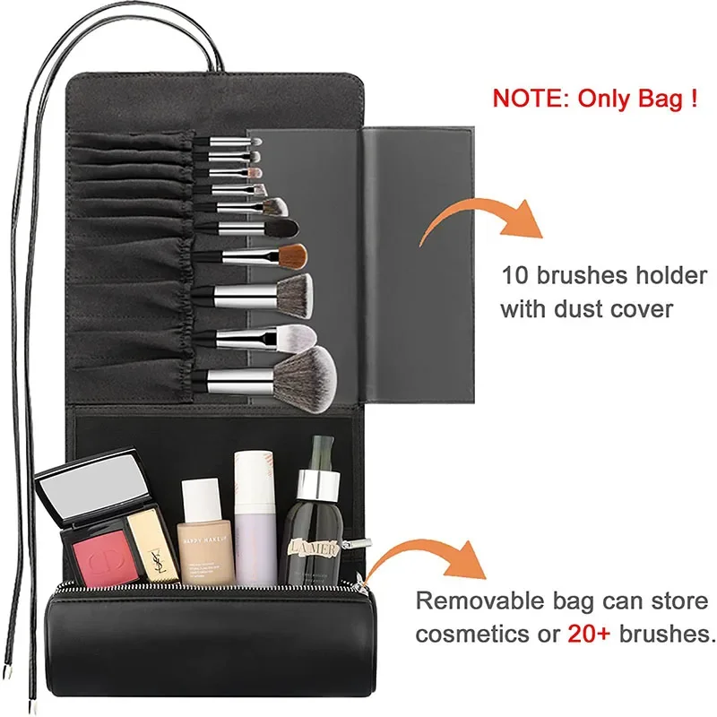 Women's Makeup Brush Bag Rolli - Leatherwork Roller recensie en prijs