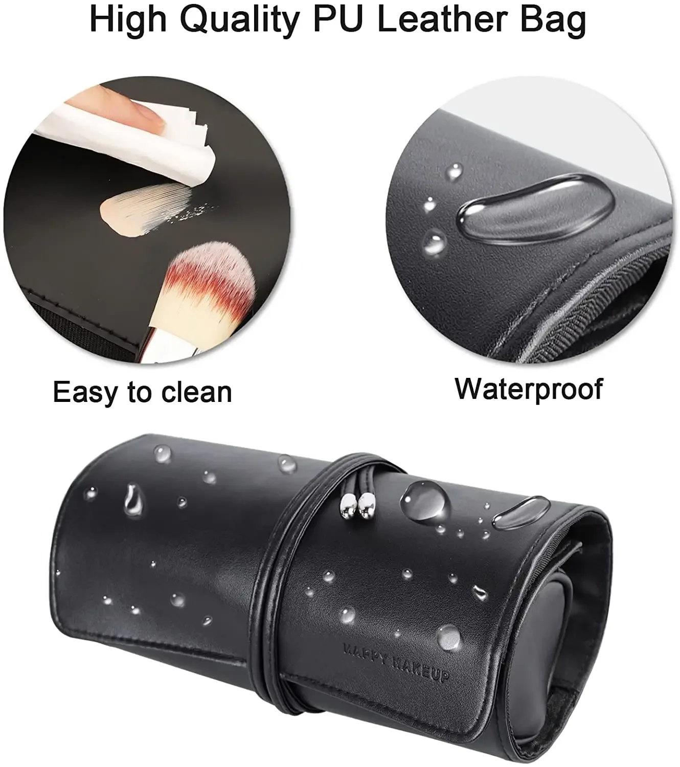 Women's Makeup Brush Bag Rolli - Leatherwork Roller recensie en prijs