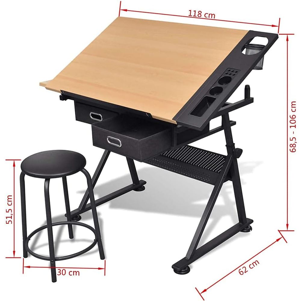Adjustable Height Drafting Tab - Leather Work In Art recensie en prijs