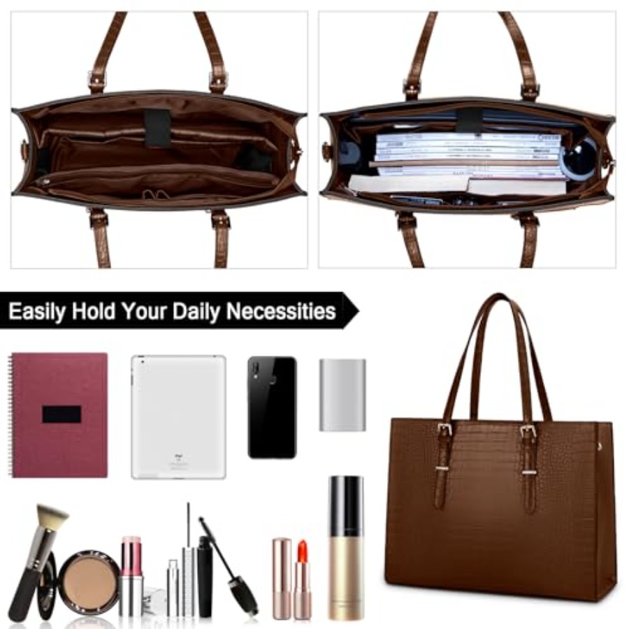 Laptop Bag for Women 15.6 Inch - Leather Work Laptop Bag recensie en prijs