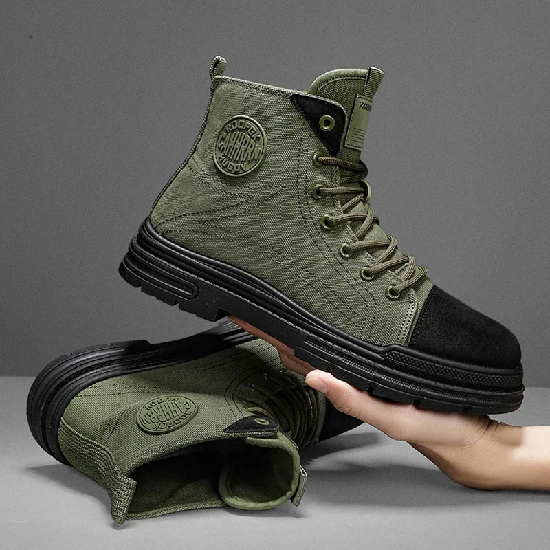 2026 Mens Boots Casual Canvas  - Leather Work Boots recensie en prijs