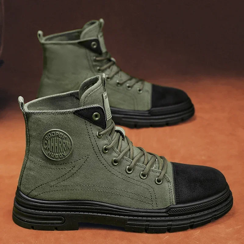 2026 Mens Boots Casual Canvas  - Leather Work Boots recensie en prijs