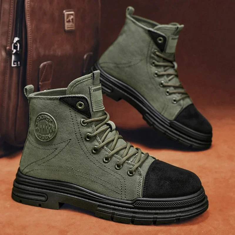 2026 Mens Boots Casual Canvas  - Leather Work Boots recensie en prijs