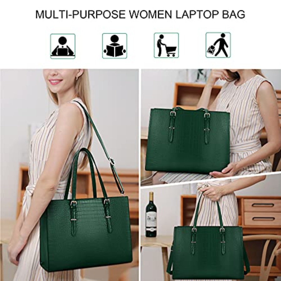 Laptop Bag for Women 15.6 Inch - Leather Work Laptop Bag recensie en prijs