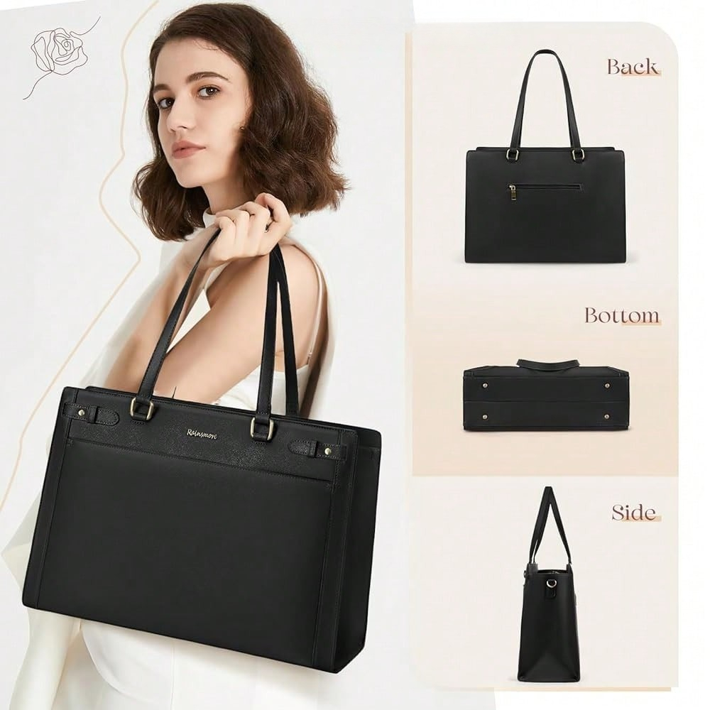 Laptop Bag For Women 15.6 Inch - Leather Work Laptop Bag recensie en prijs