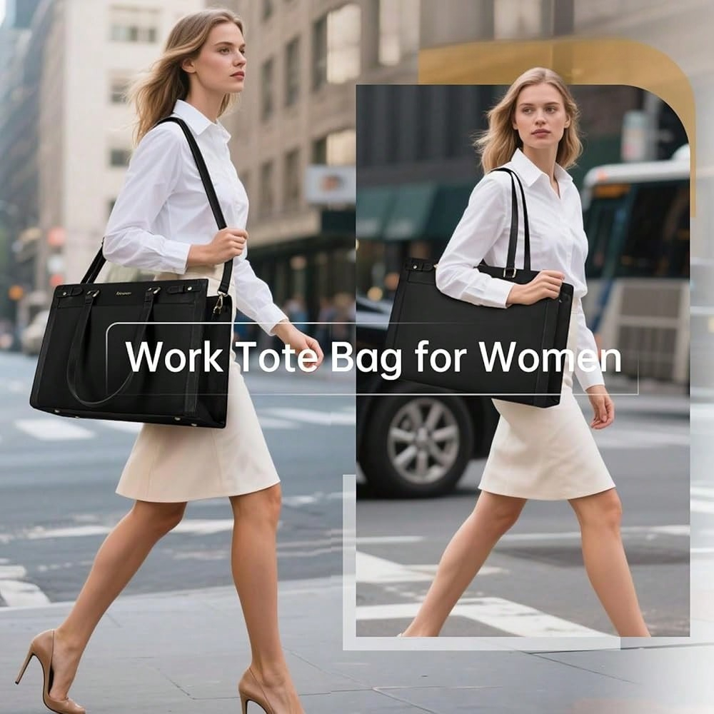 Laptop Bag For Women 15.6 Inch - Leather Work Laptop Bag recensie en prijs