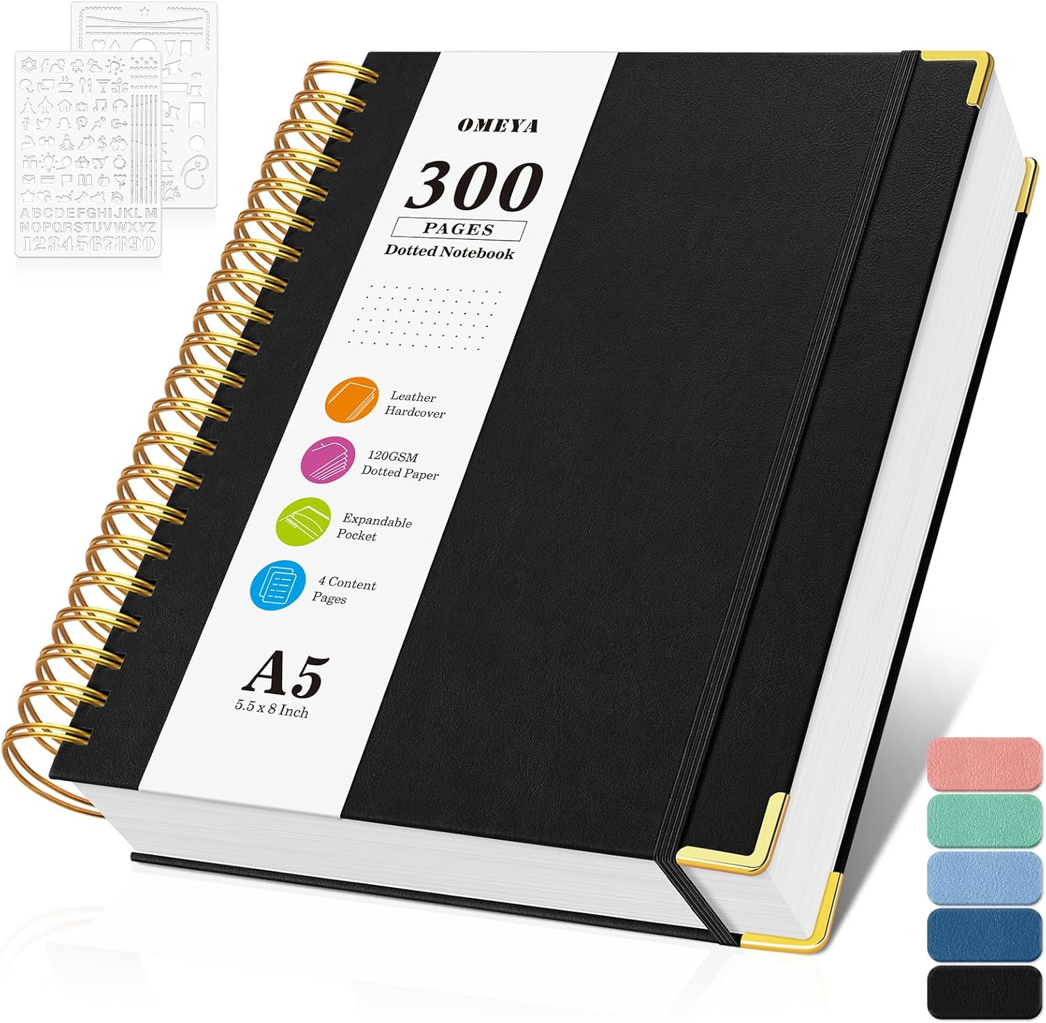 A5 Dotted Journal Spiral Noteb - Leather Work Diary recensie en prijs