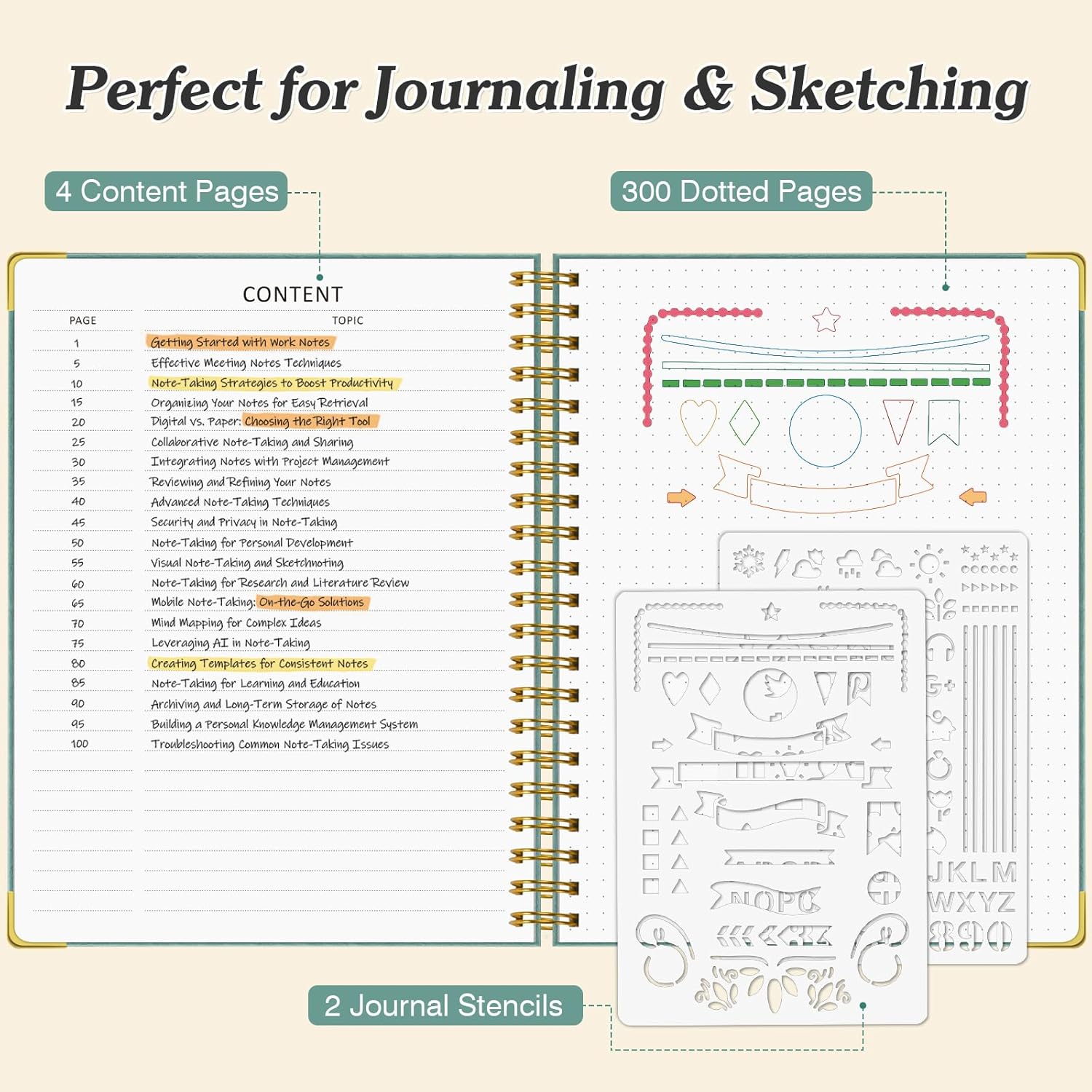 A5 Dotted Journal Spiral Noteb - Leather Work Diary recensie en prijs
