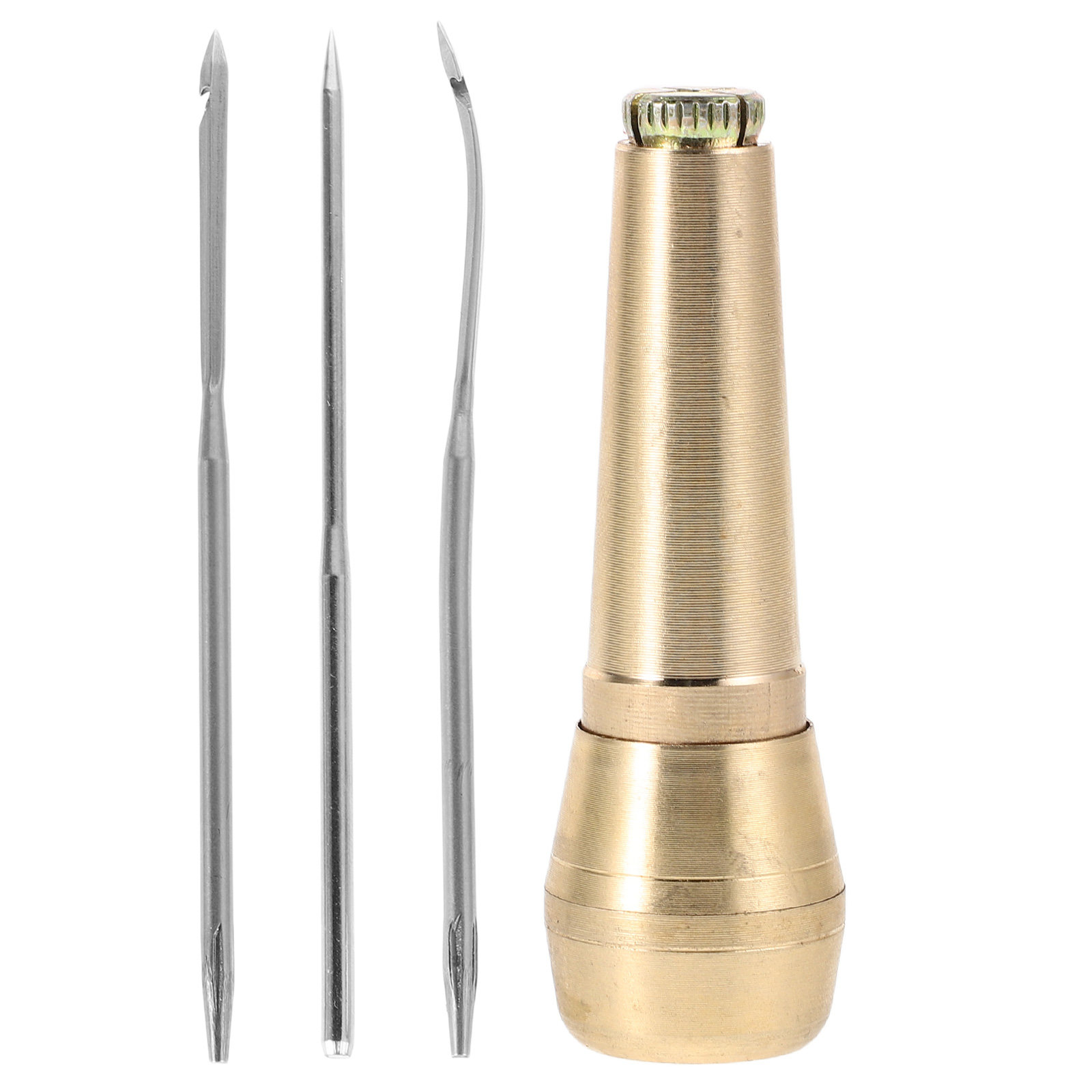 1Set Sturdy Brass Handle Hooke - Leatherwork Hand Sewing Needles recensie en prijs