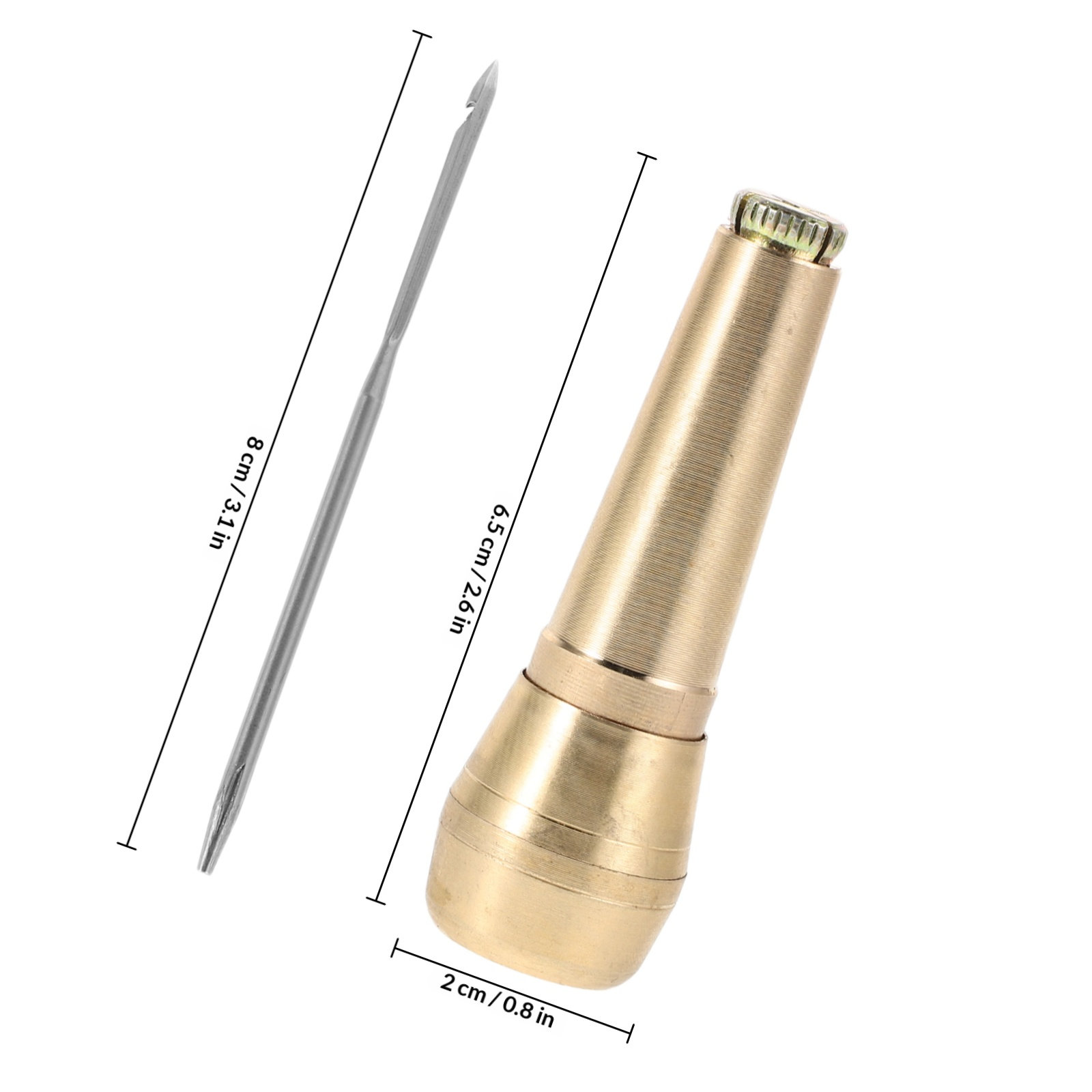 1Set Sturdy Brass Handle Hooke - Leatherwork Hand Sewing Needles recensie en prijs