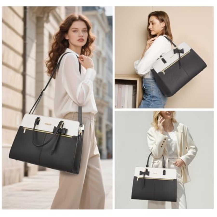 Laptop Tote Bag for Women, 15. - Leather Work Laptop Bag recensie en prijs