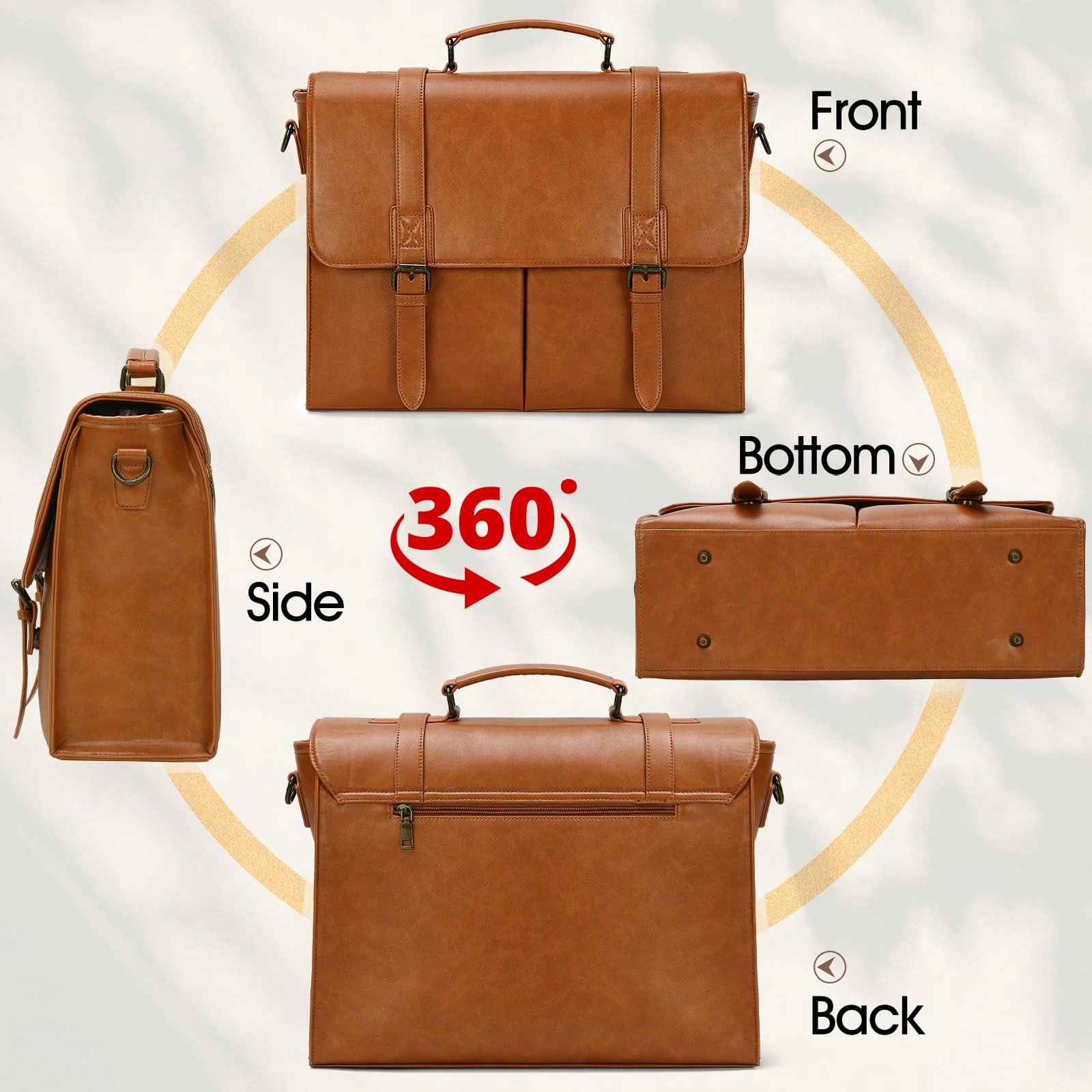 Messenger Bag For Men 15.6 Inc - Leather Work Laptop Bag recensie en prijs