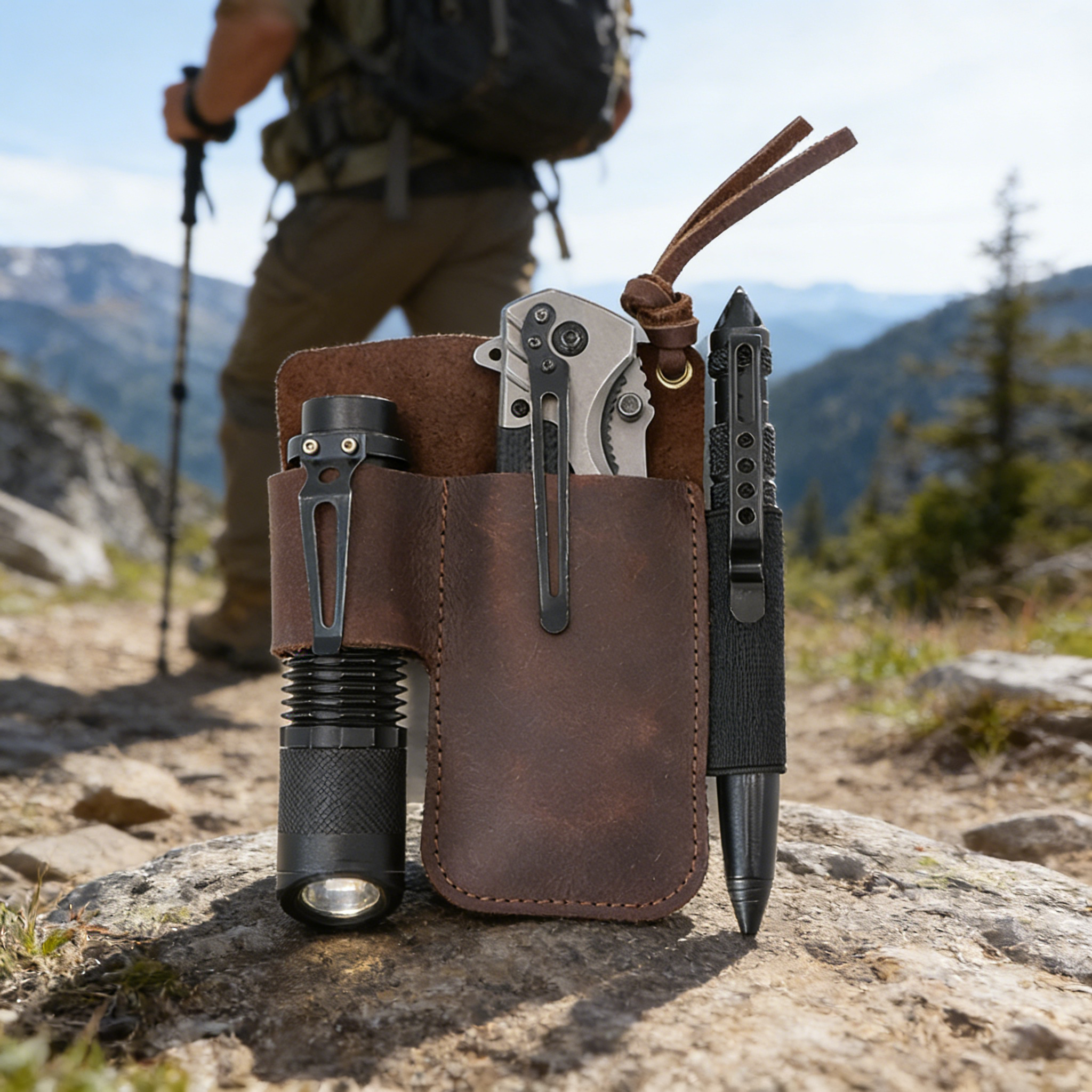 EDC Leather Flashlight Tool Ho - Leather Workshop recensie en prijs