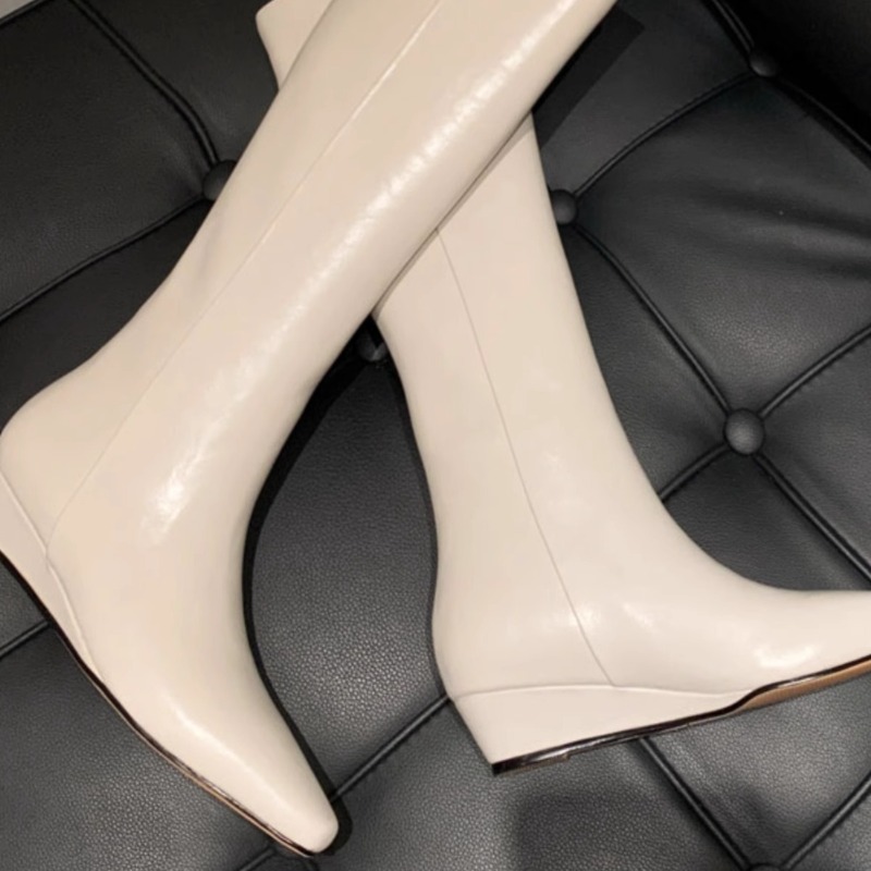 Fashion Knee-High Women's Boot - Leather Work Boots recensie en prijs