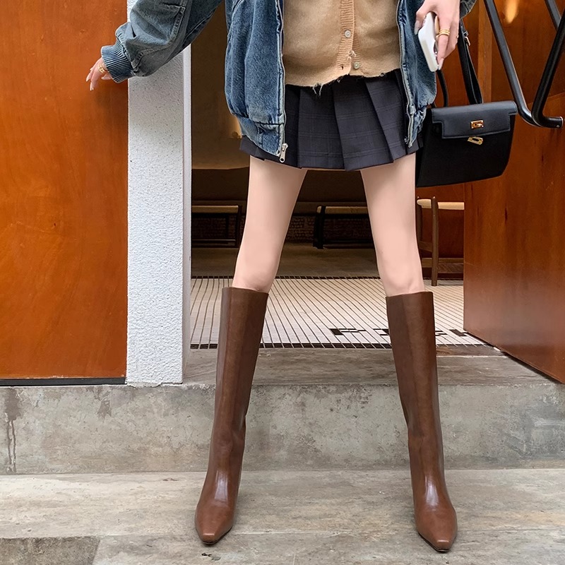 Fashion Knee-High Women's Boot - Leather Work Boots recensie en prijs