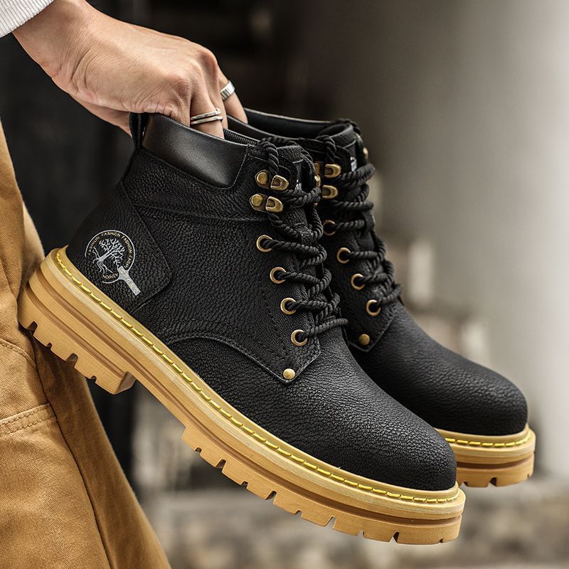 Fashion Men Boots Spring Comfo - Leather Work Boots recensie en prijs