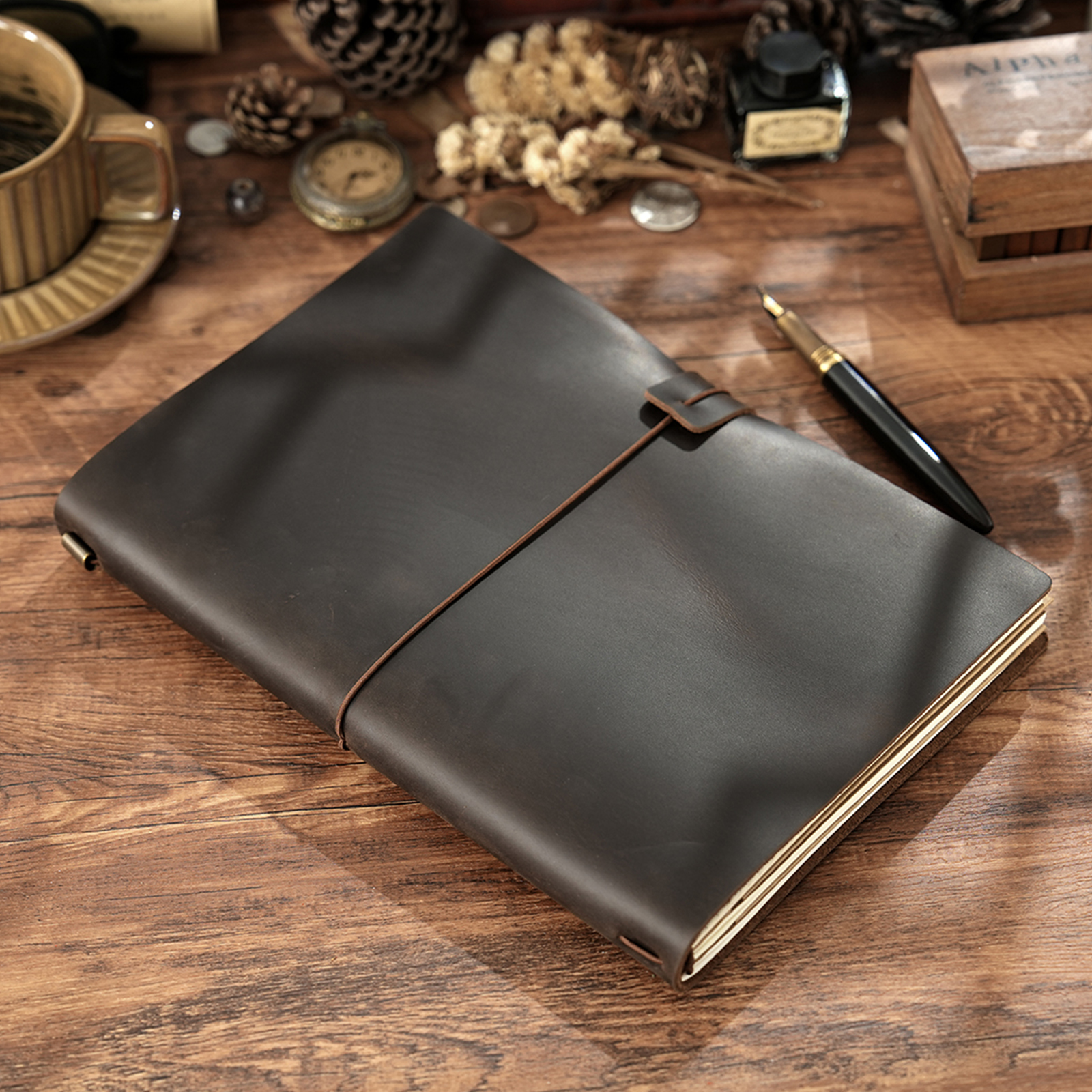 Handmade B5 Genuine Leather Tr - Leather Work Diary recensie en prijs