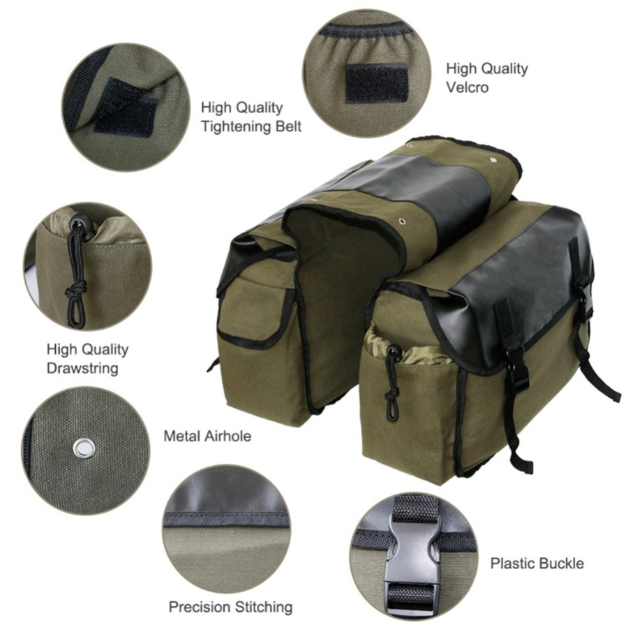 Canvas Leather Rear Saddlebag  - Leather Workshop recensie en prijs