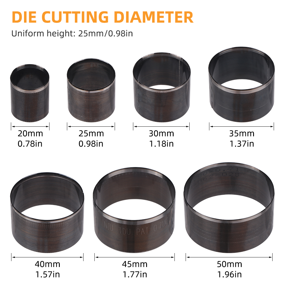 QJH 7Pcs Sharp Leather Cutting - Leatherwork Punch recensie en prijs