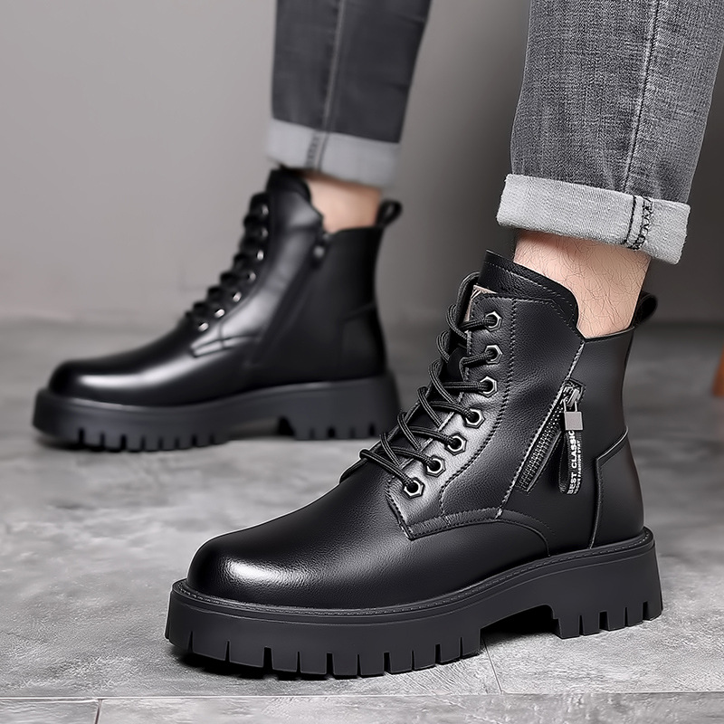 Men Classic Genuine Leather Bo - Leather Work Boots recensie en prijs