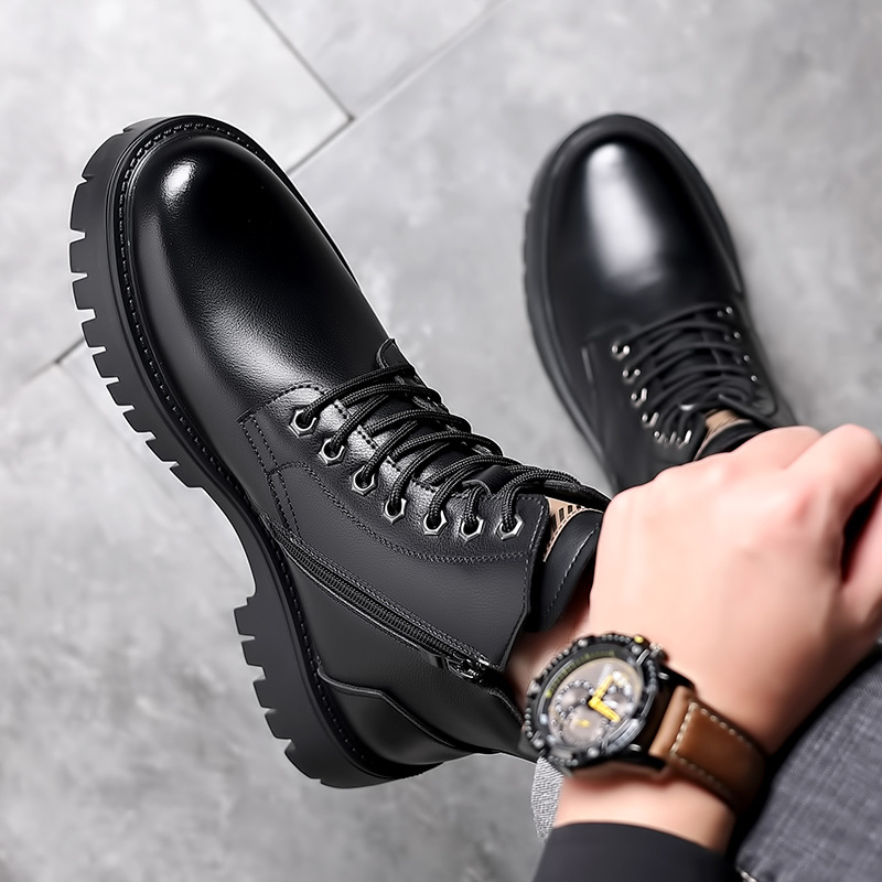 Men Classic Genuine Leather Bo - Leather Work Boots recensie en prijs
