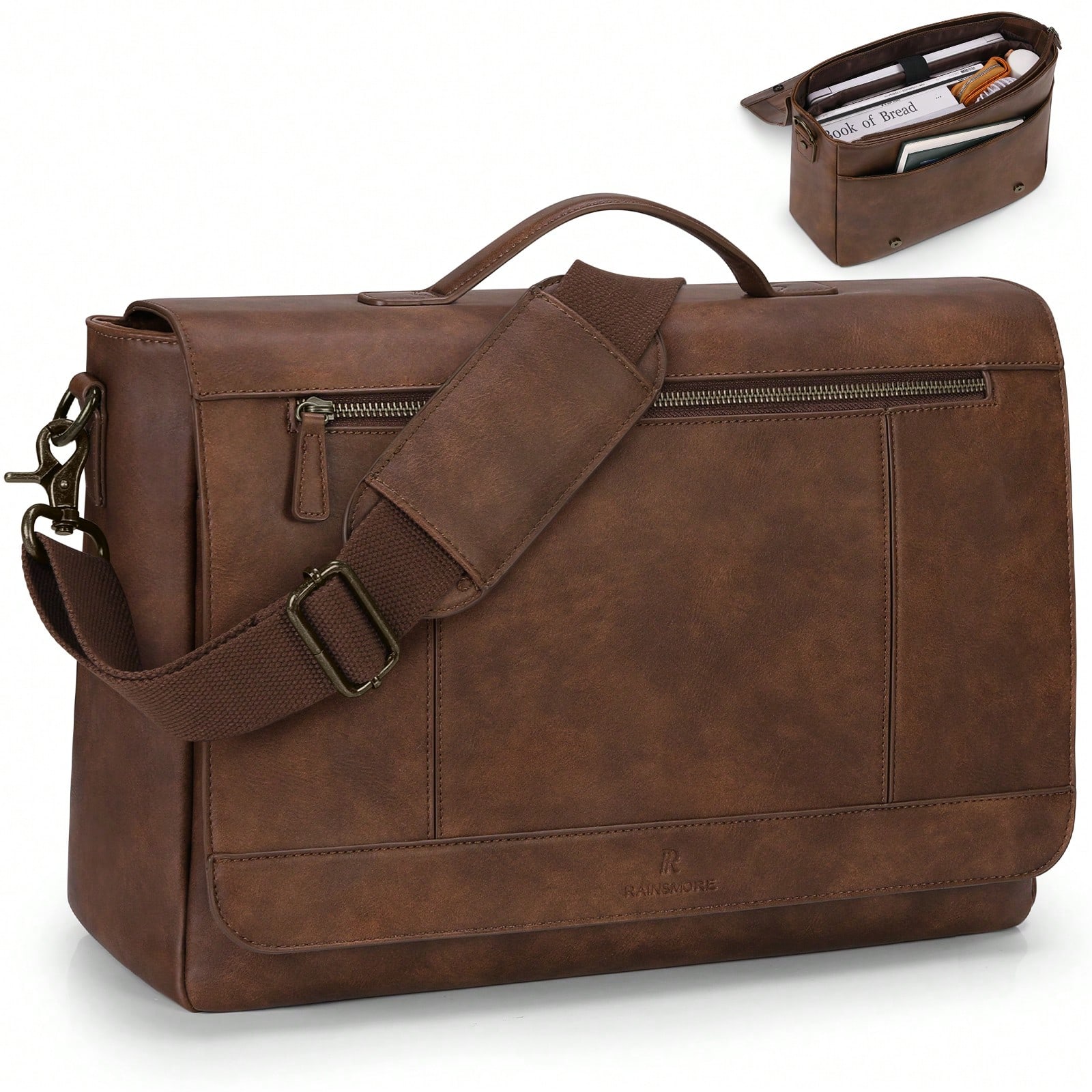 Leather Messenger Bag For Men  - Leather Work Laptop Bag recensie en prijs