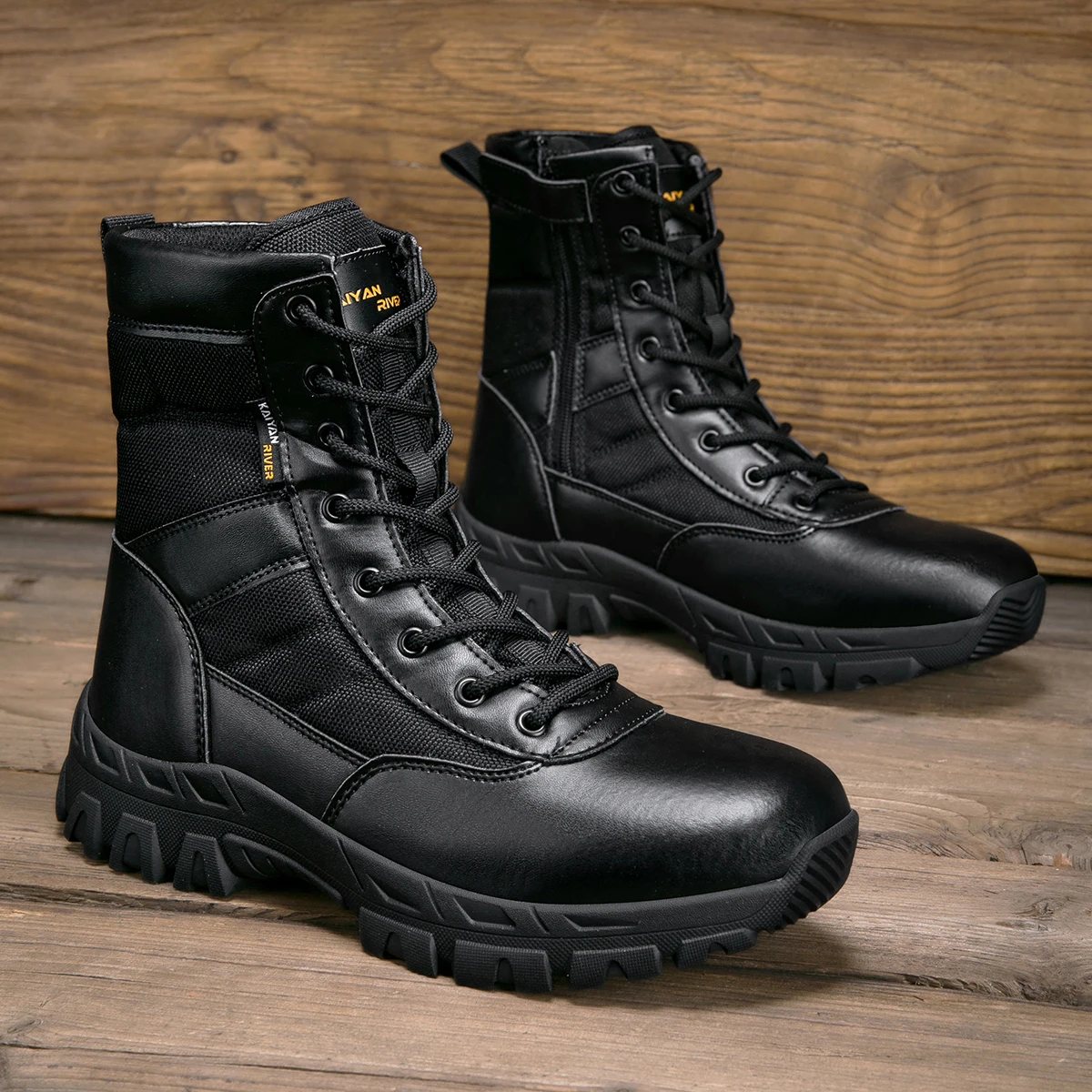 Men's Outdoor Hiking Shoes Hig - Leather Work Boots recensie en prijs