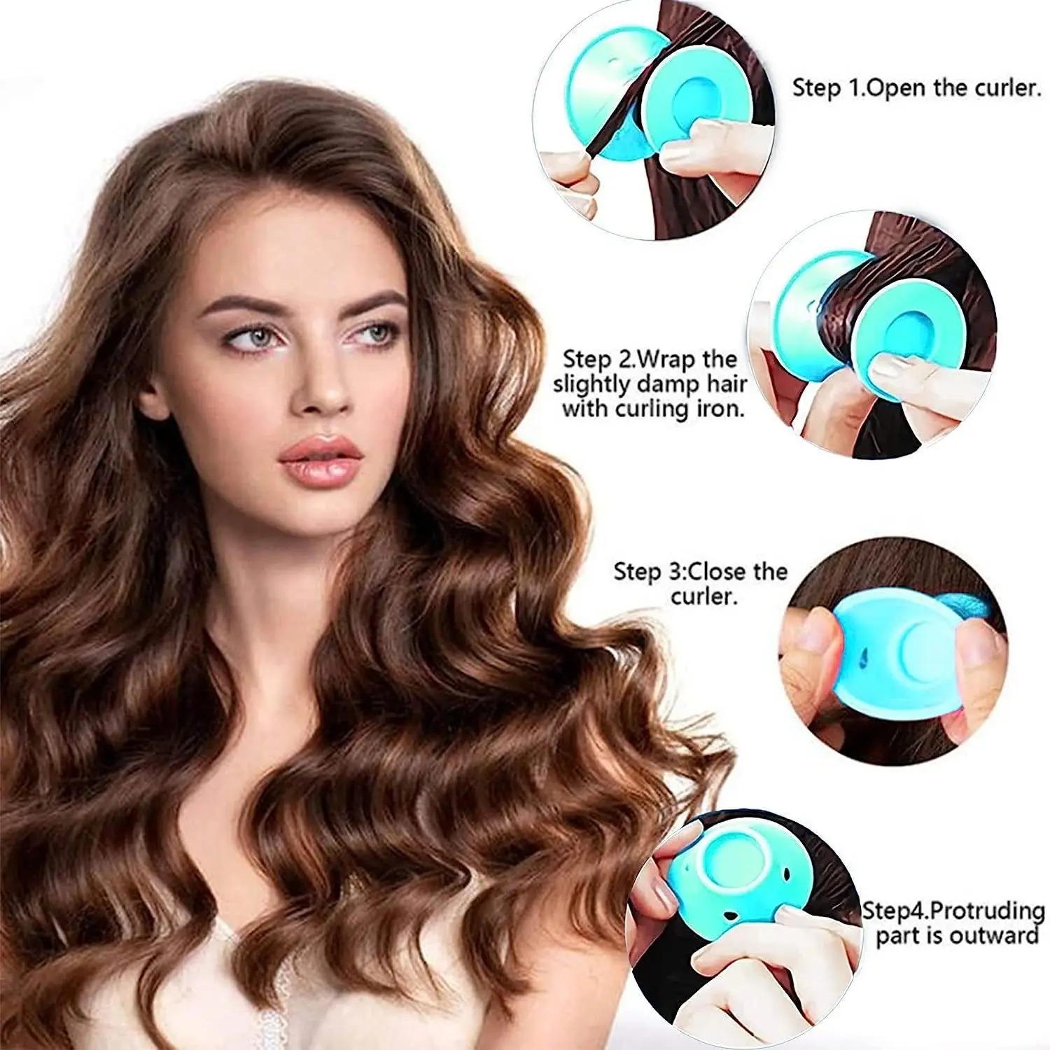10 20pcs Soft Rubber Hair Curl - Leatherwork Roller recensie en prijs