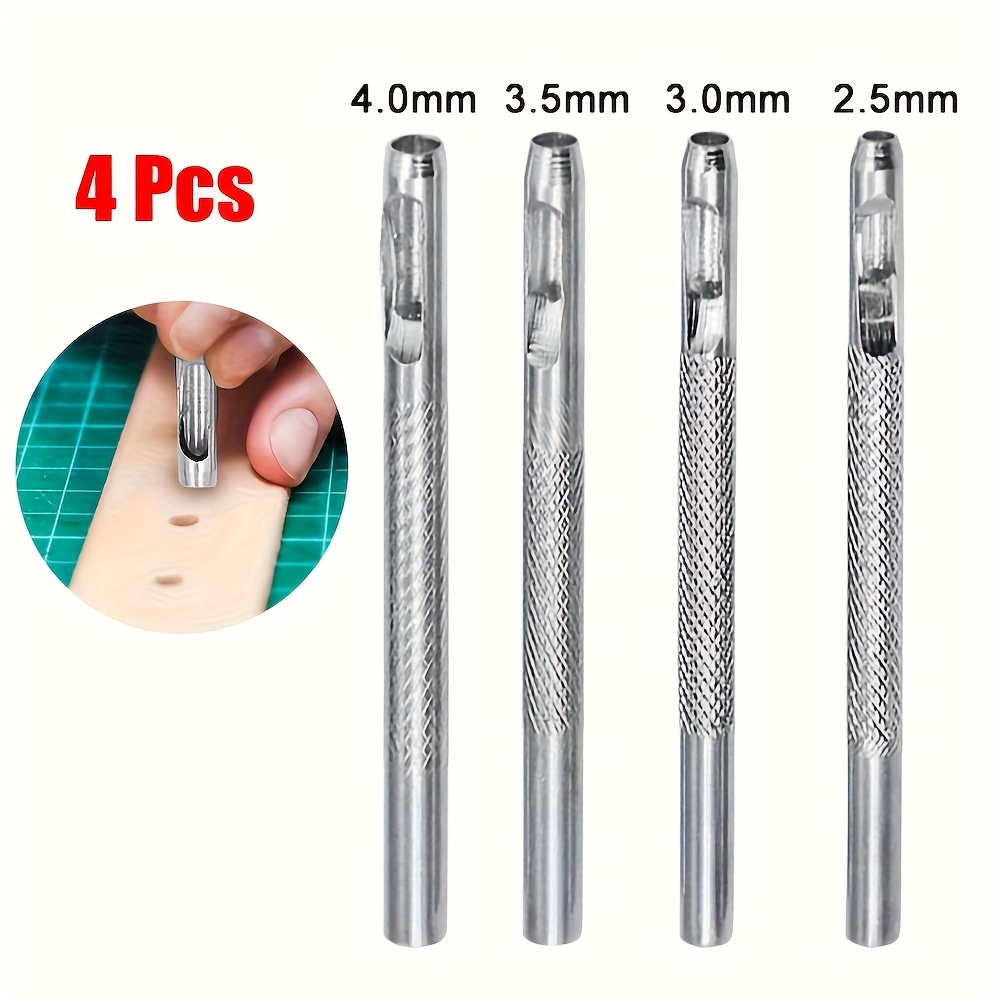 4Pcs Manual Leather Hole Punch - Leatherwork Manual recensie en prijs