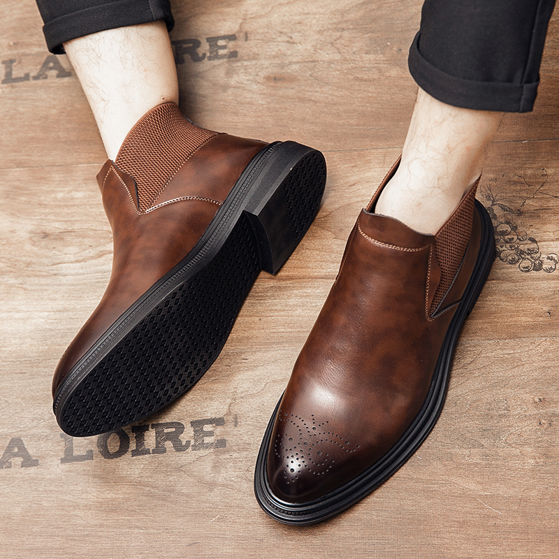 High-top leather shoes are ver - Leather Work Boots recensie en prijs