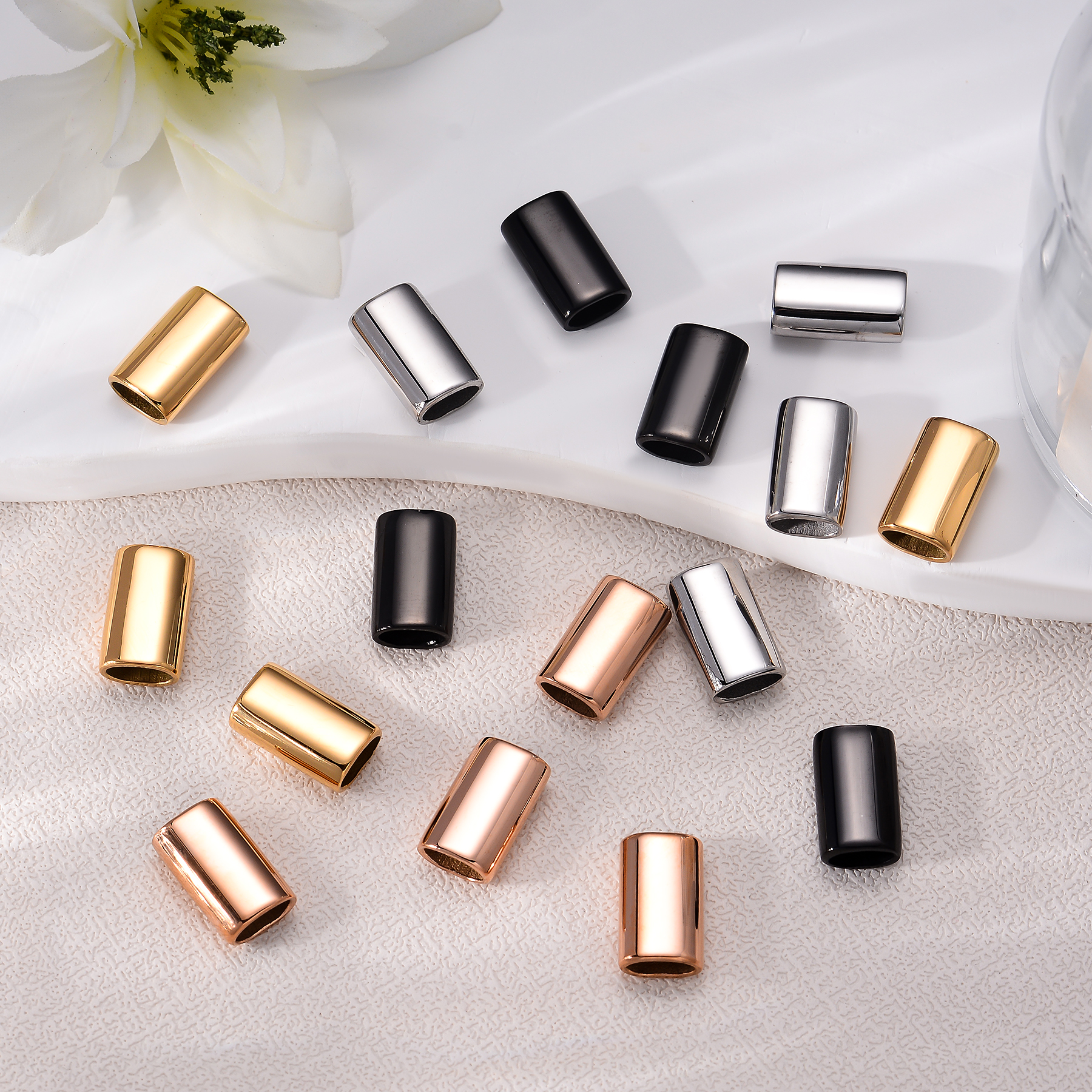 6PCS Stainless Steel Charm Sli - Leatherwork Beginner recensie en prijs
