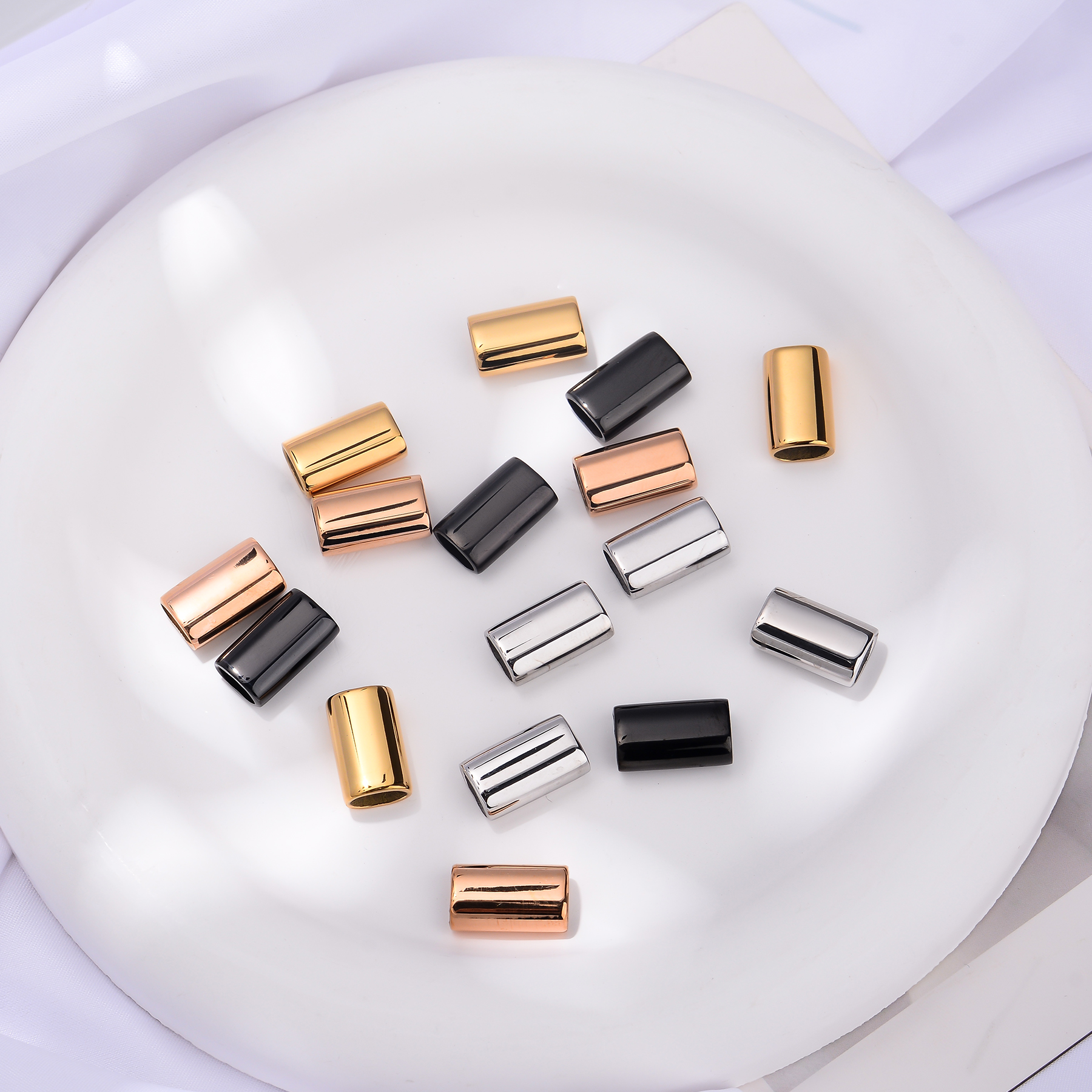 6PCS Stainless Steel Charm Sli - Leatherwork Beginner recensie en prijs