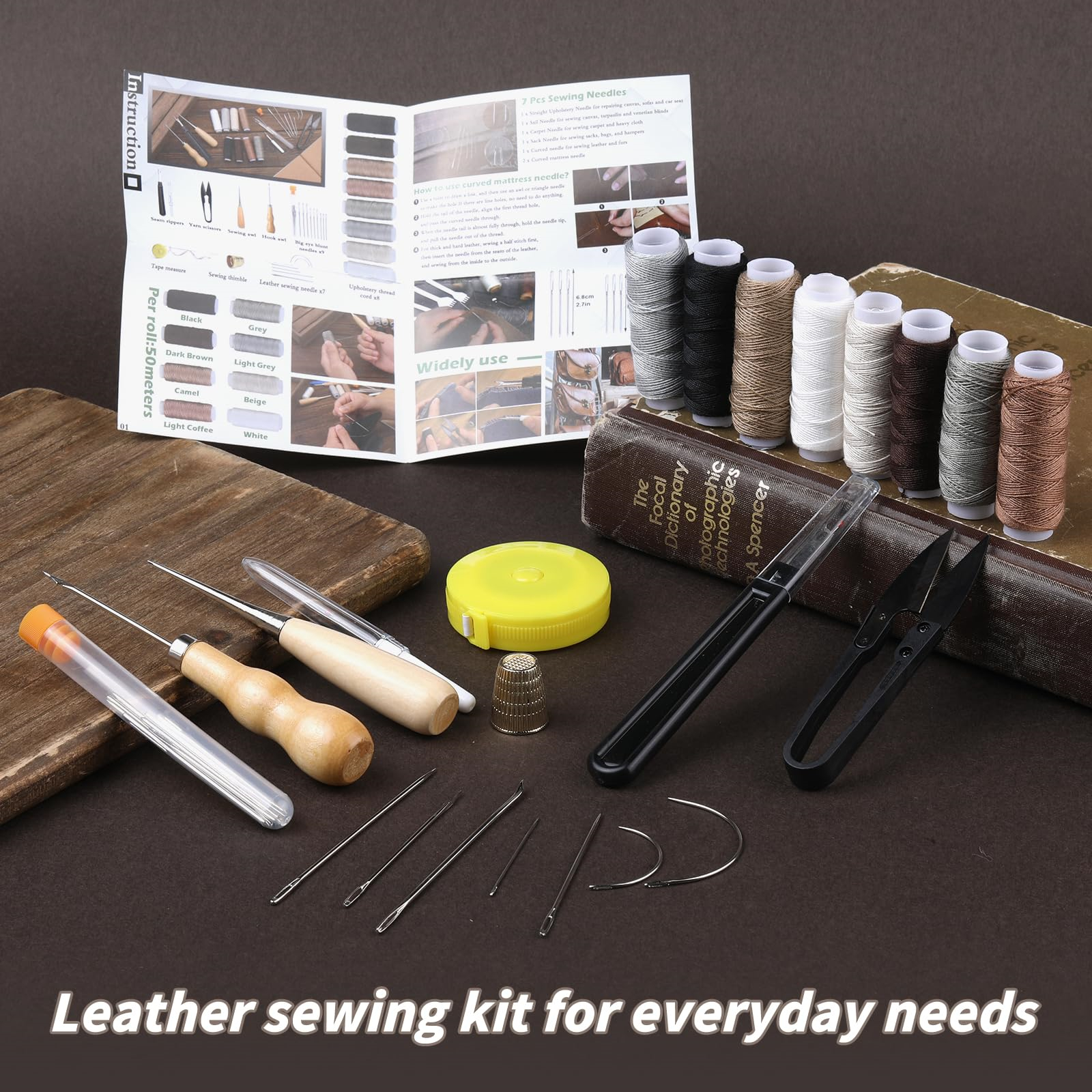Upholstery Repair Sewing Kit H - Leatherwork Hand Sewing Needles recensie en prijs