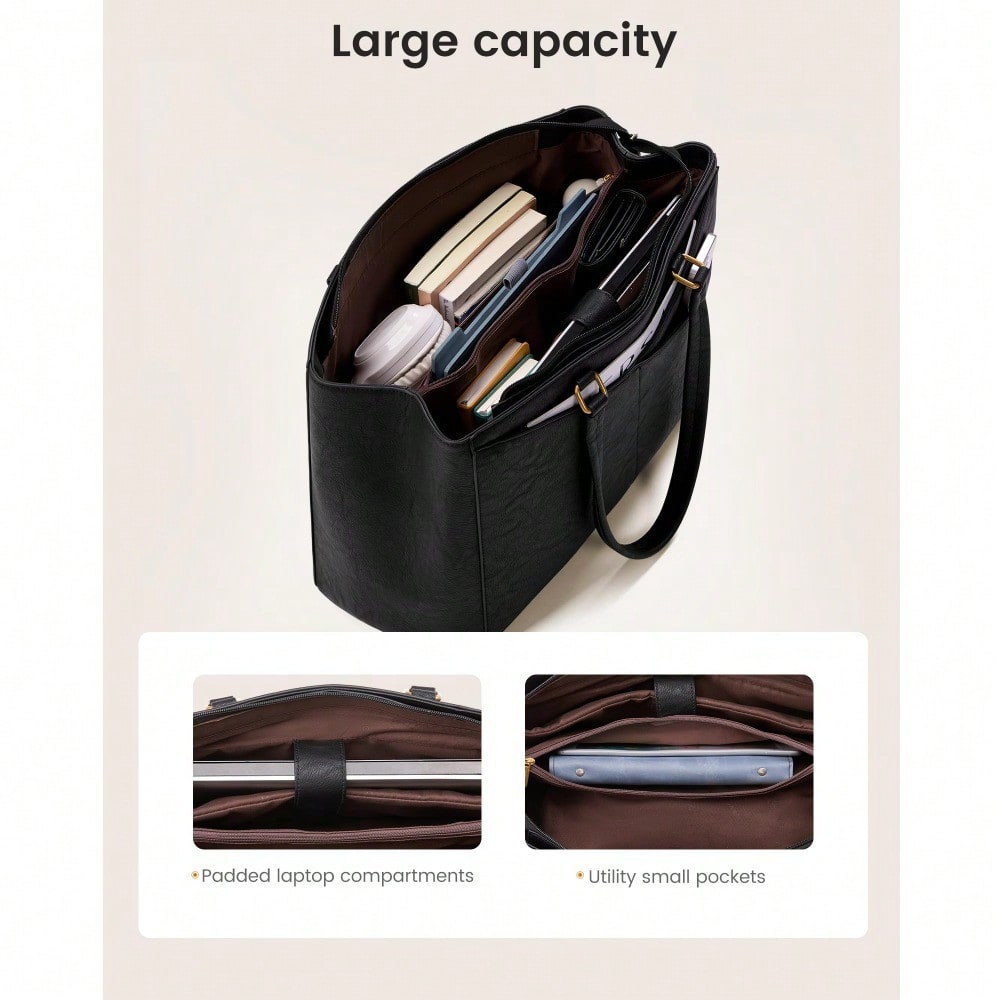 Women's Laptop Tote Bag – PU L - Leather Work Laptop Bag recensie en prijs