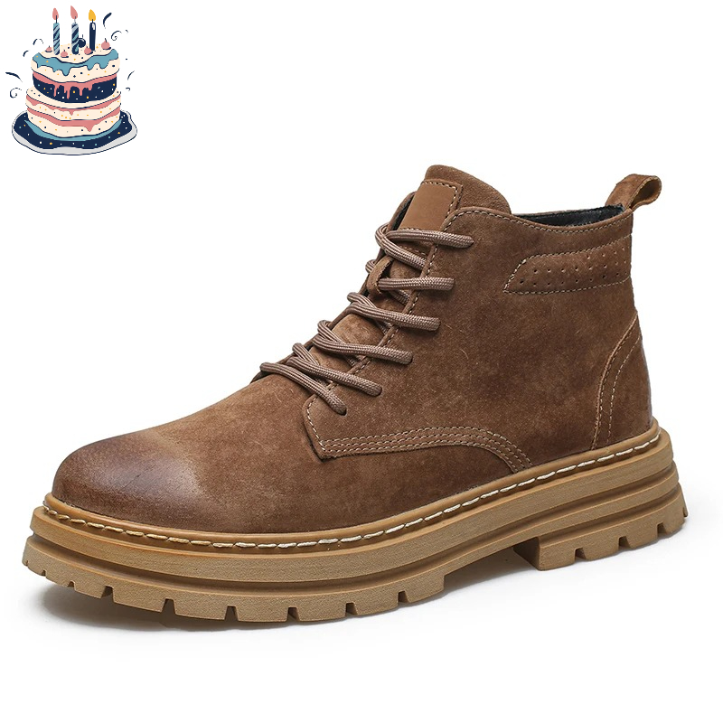 Genuine Leather Men Chelsea Bo - Leather Work Boots recensie en prijs