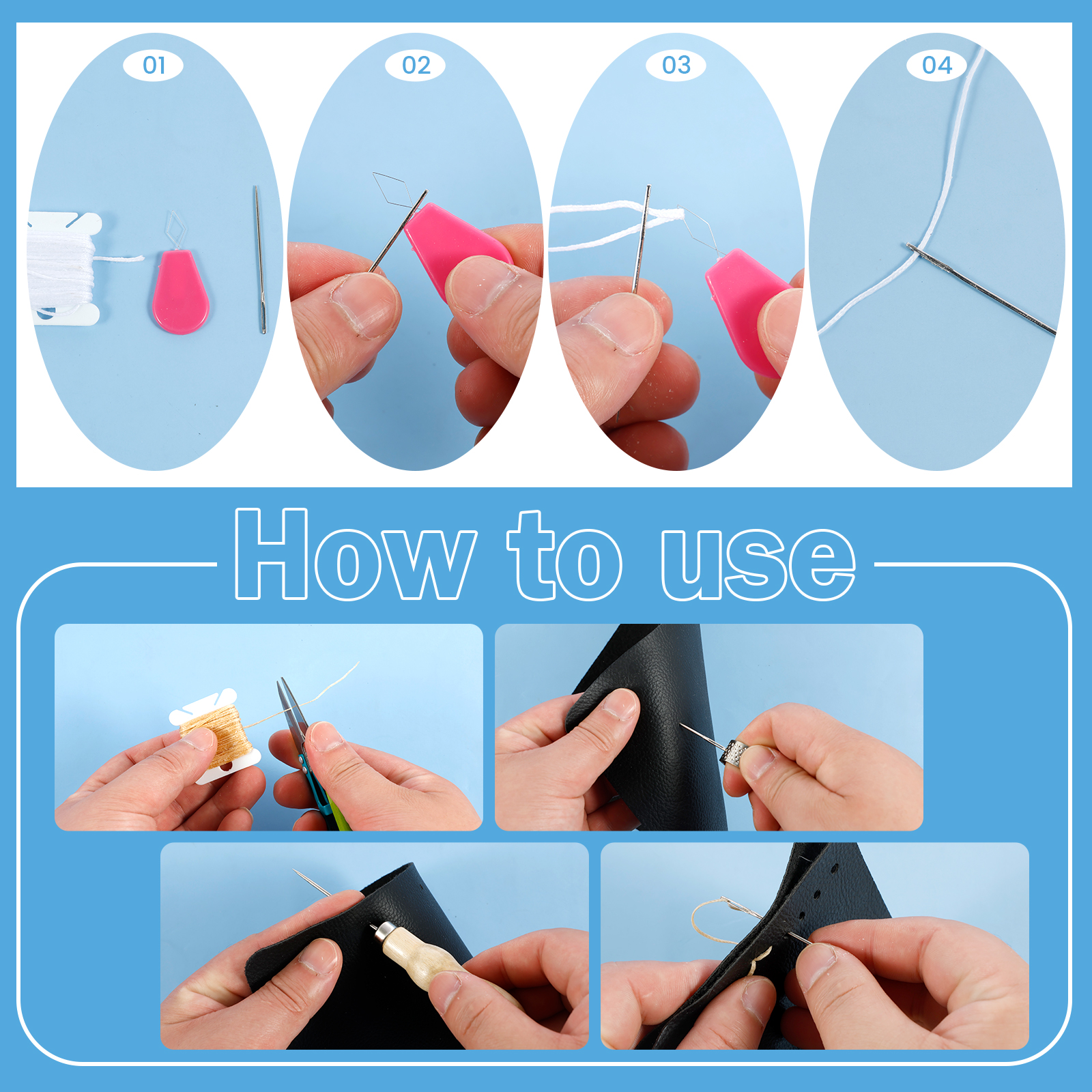 Leather Sewing Kit Portable Le - Upholstery Leather Work recensie en prijs