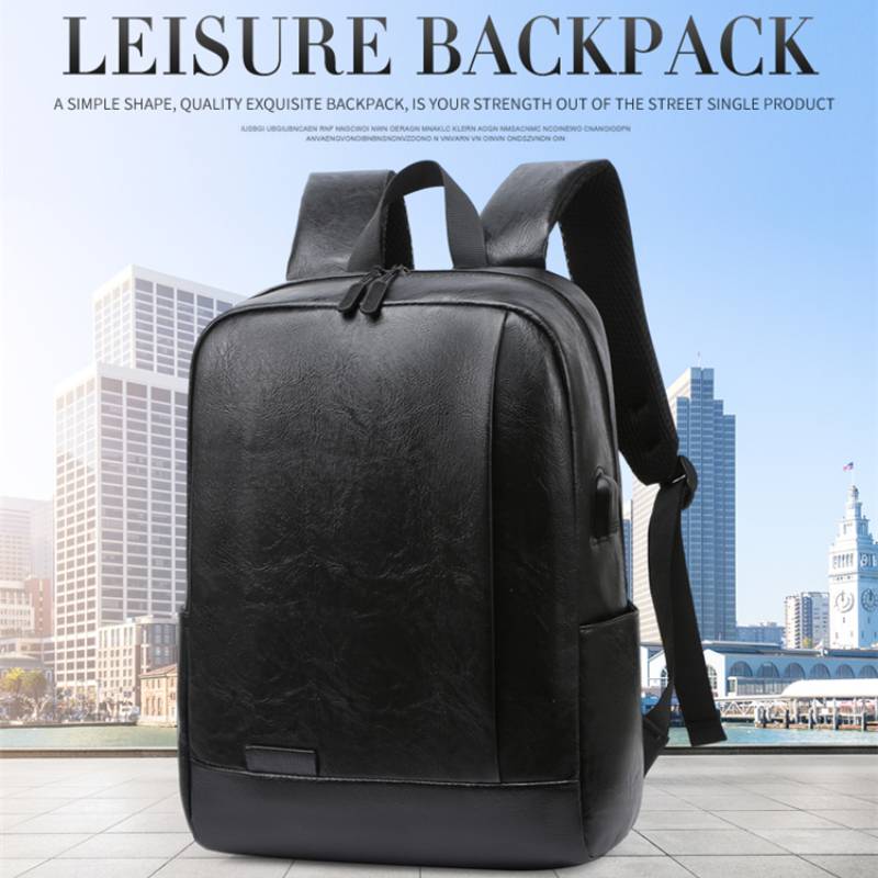 Men Fashionable Backpack PU Le - Leather Work Laptop Bag recensie en prijs
