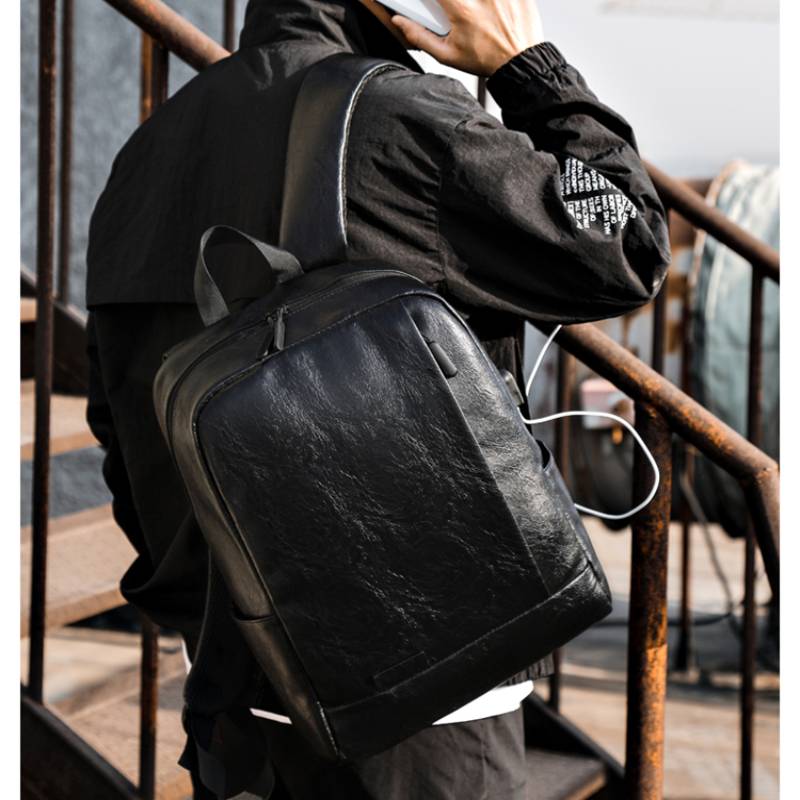 Men Fashionable Backpack PU Le - Leather Work Laptop Bag recensie en prijs