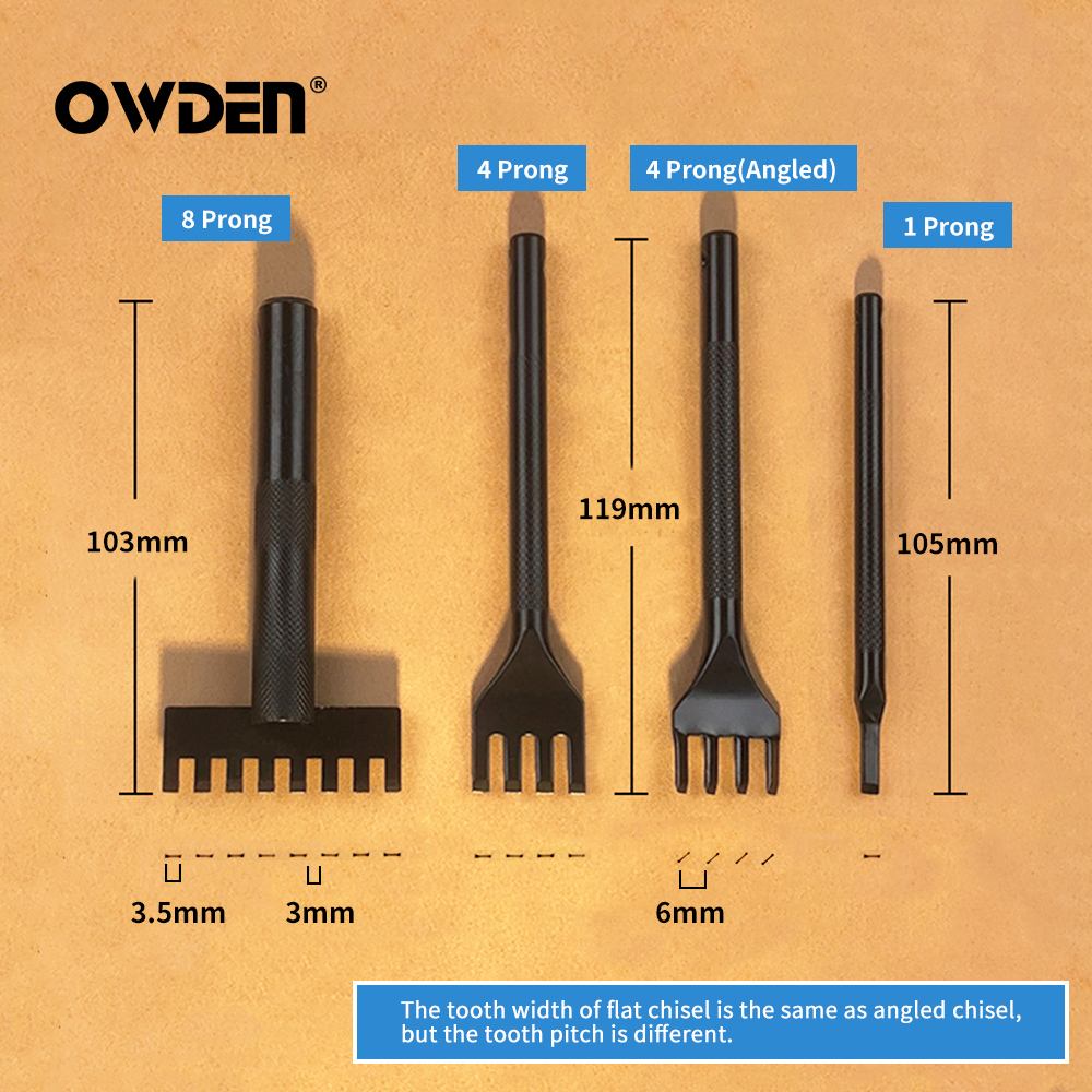 OWDEN Leather Lacing Chisel Se - Leatherwork Punch recensie en prijs