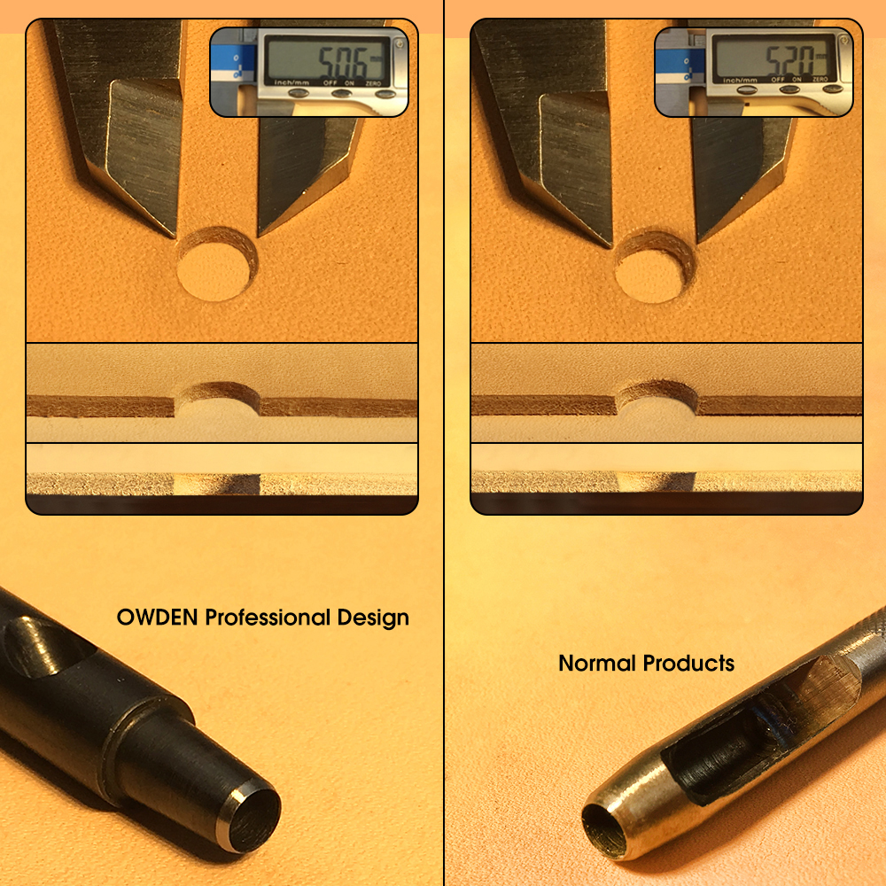 OWDEN 1-5mm 6Pcs Leather Hollo - Leatherwork Punch recensie en prijs