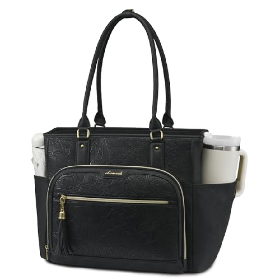 Laptop Tote Bag for Women With - Leather Work Laptop Bag recensie en prijs