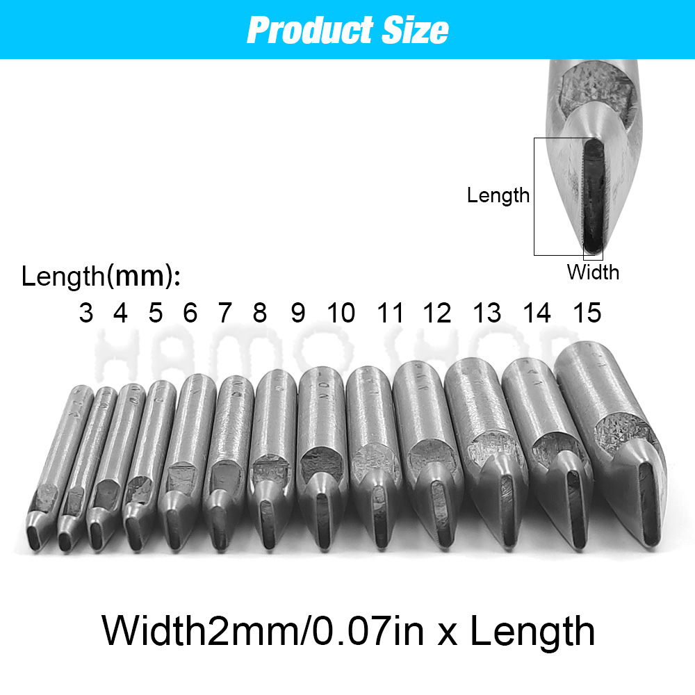 2mm/3mm Width Leather Oval Sha - Leatherwork Punch recensie en prijs