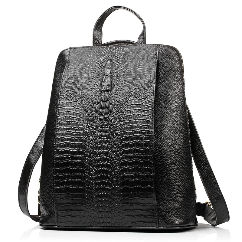 Zency Women's Crocodile Leathe - Leather Work Laptop Bag recensie en prijs
